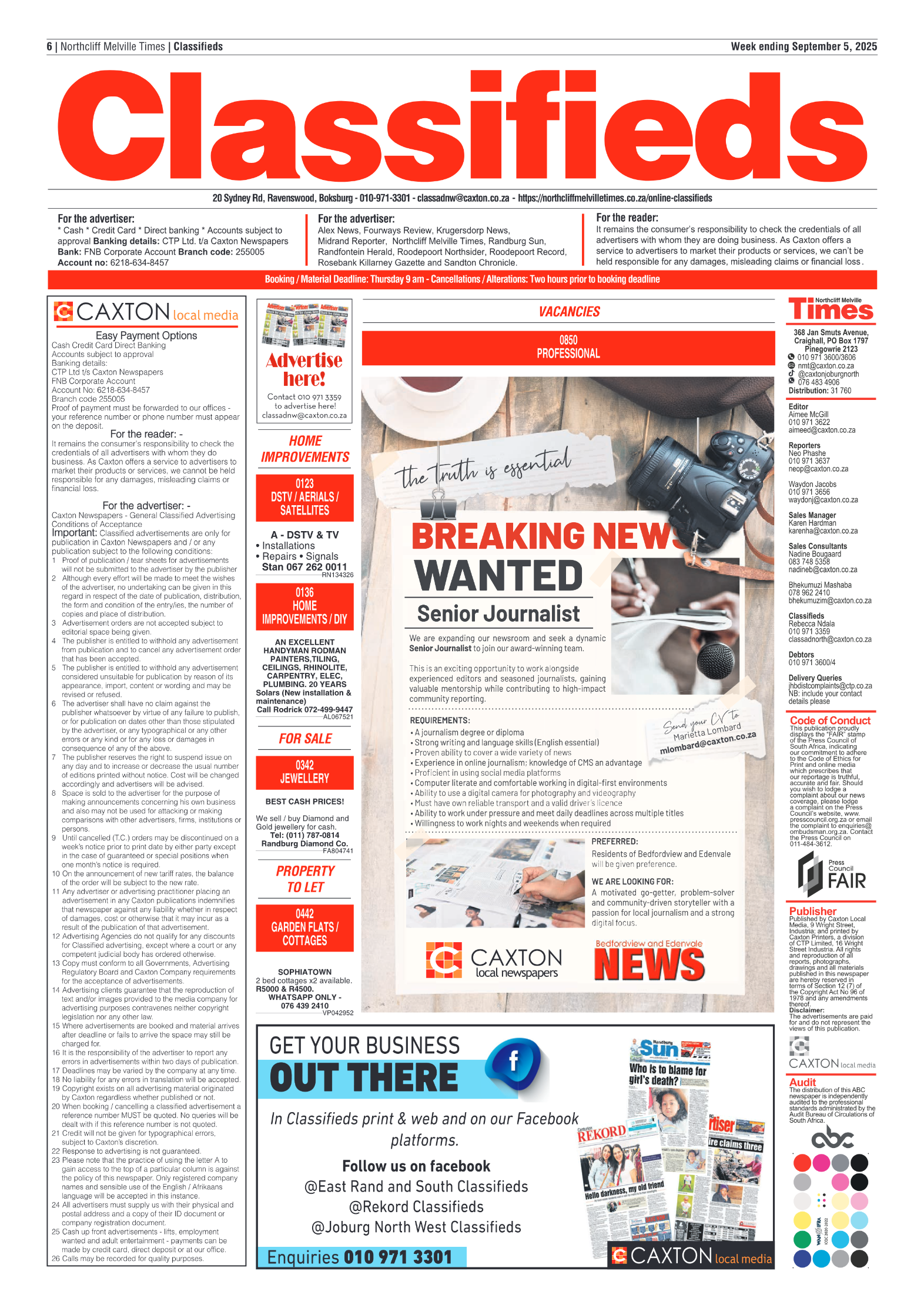 Northcliff Melville Times 5 September 2025 page 6