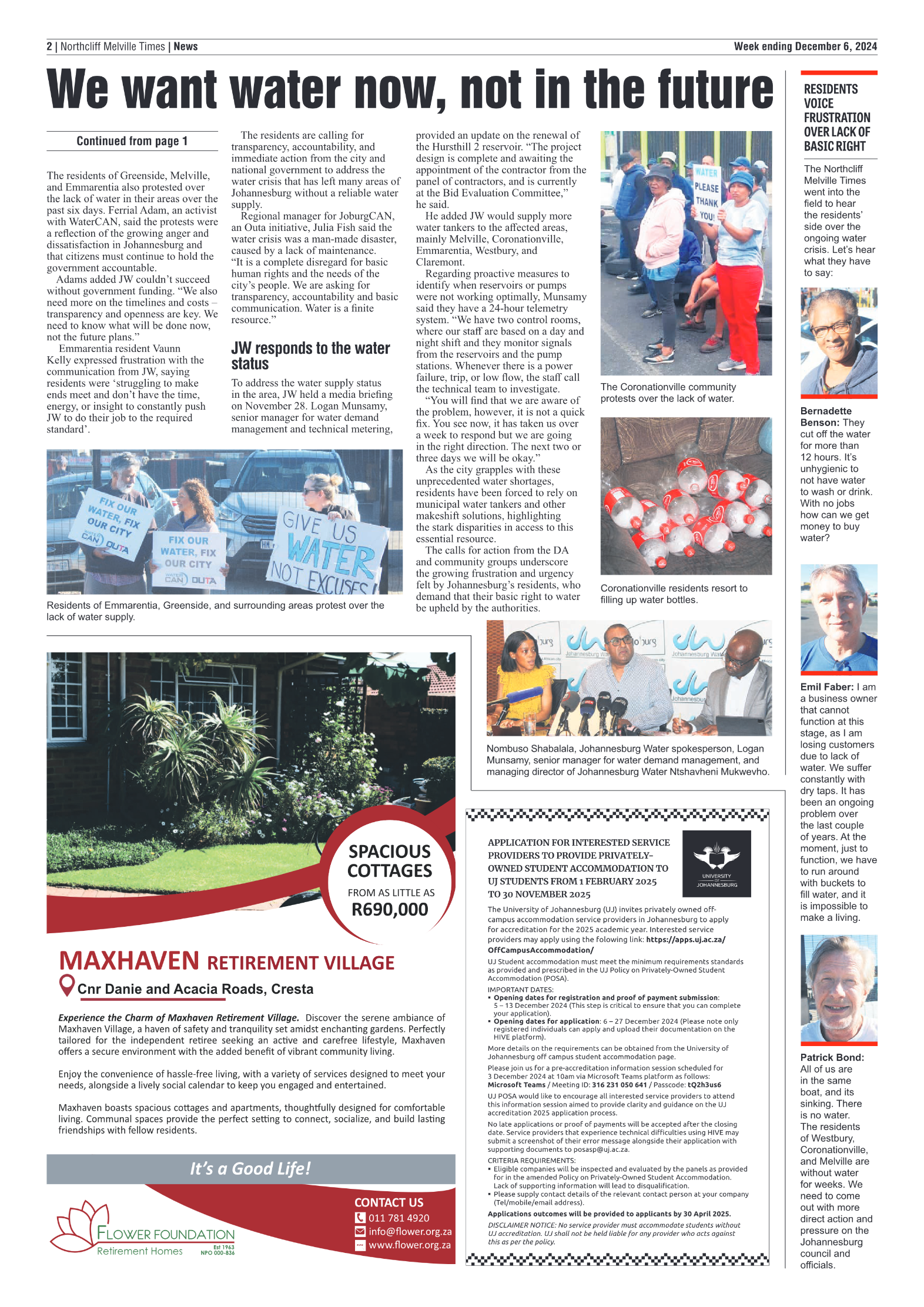 Northcliff Melville Times 6 December 2024 page 2