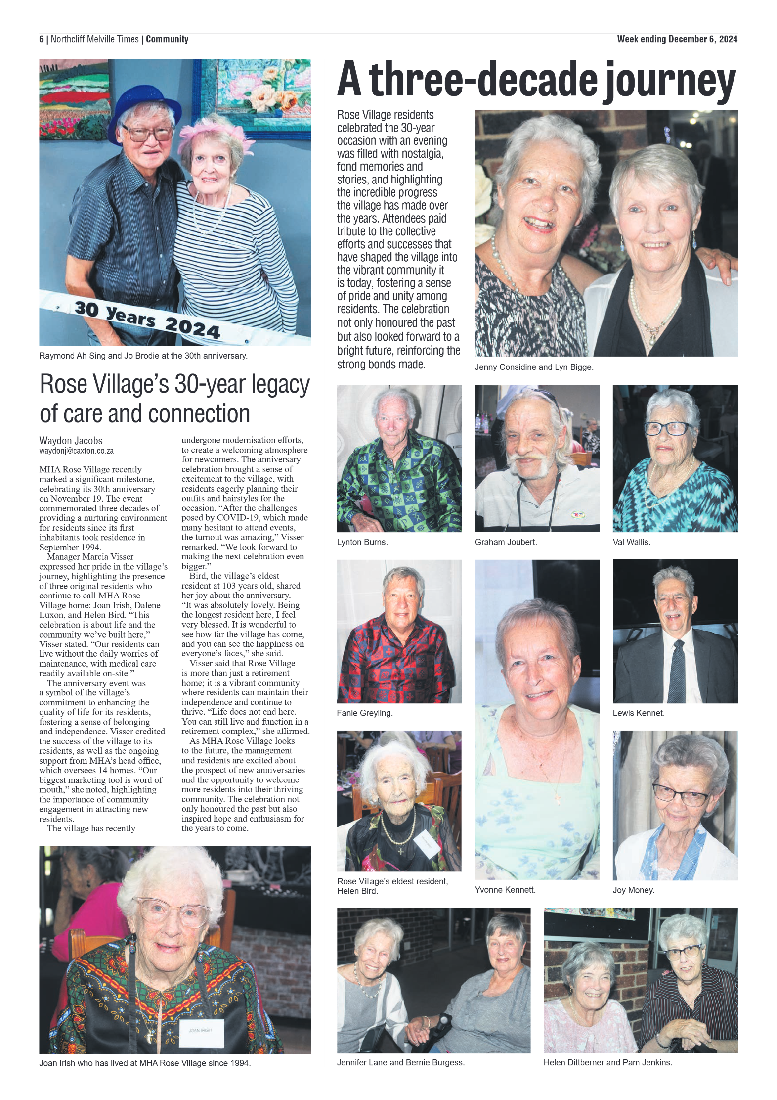 Northcliff Melville Times 6 December 2024 page 6