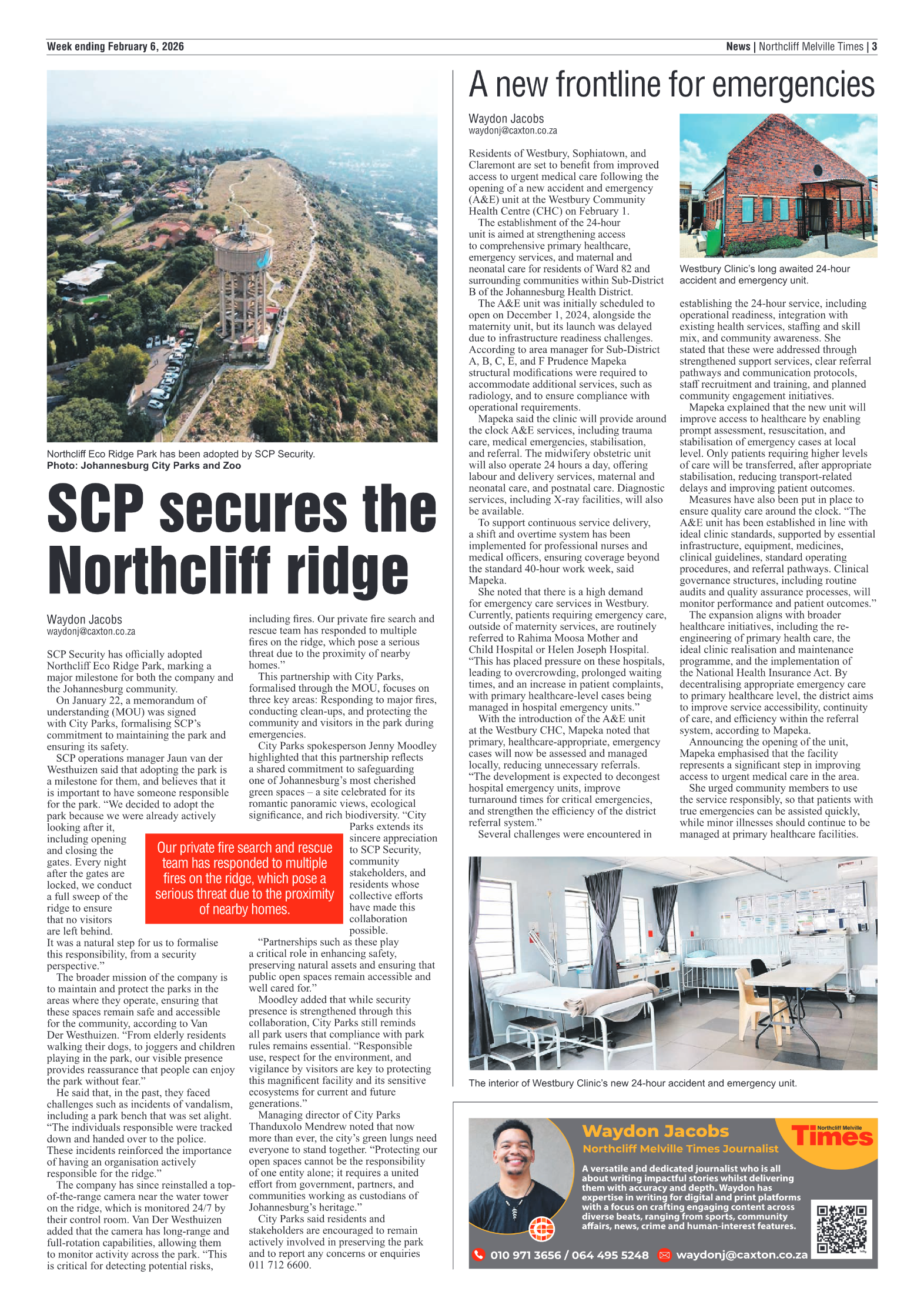 Northcliff Melville Times 6 February 2026 page 3