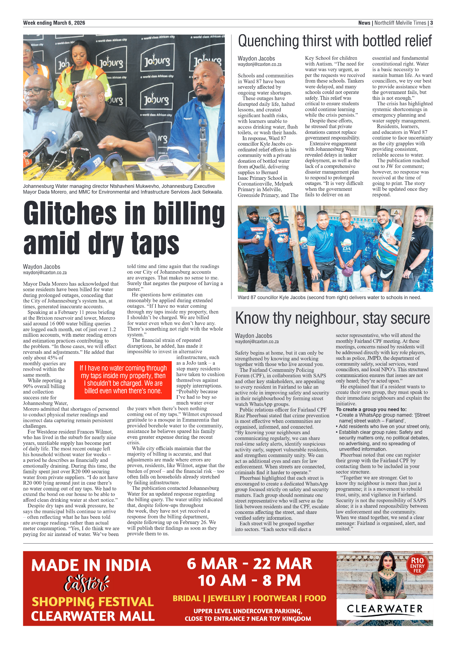 Northcliff Melville Times 6 March 2026 page 3