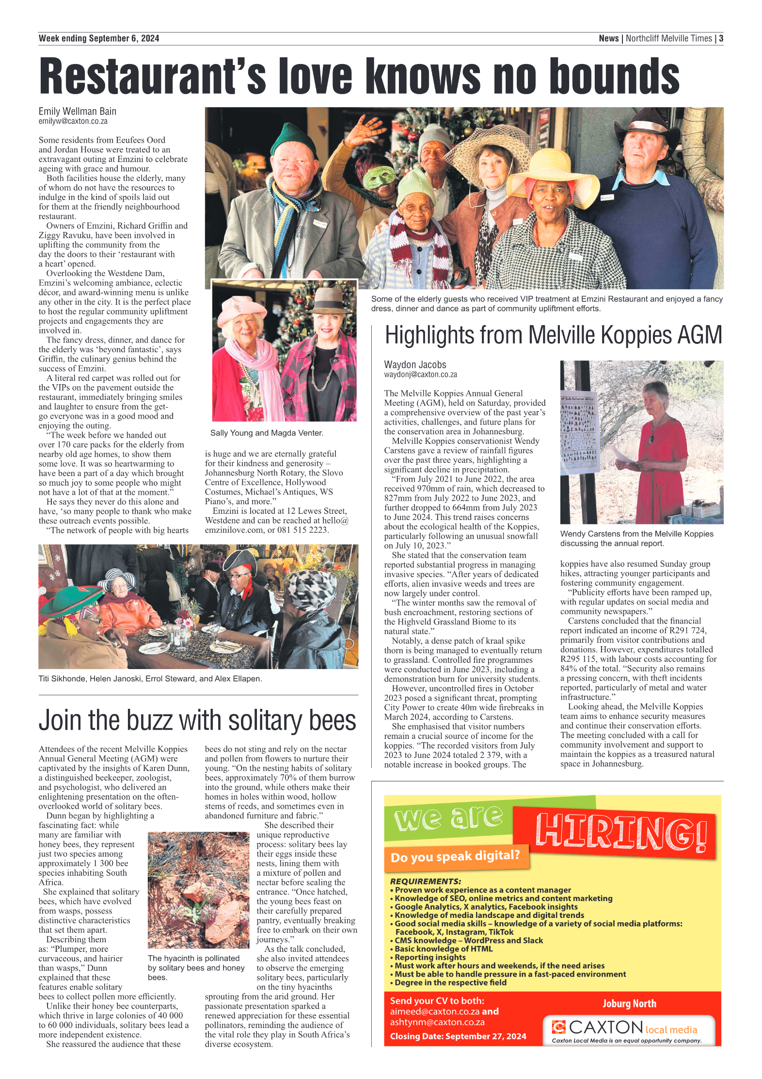 Northcliff Melville Times 6 September 2024 page 3
