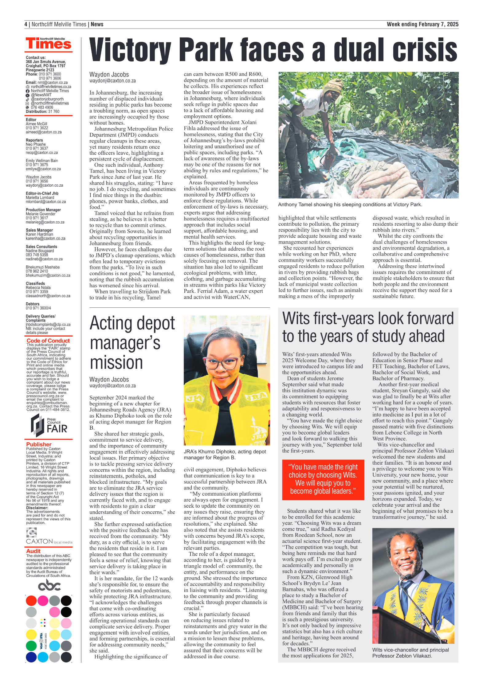 Northcliff Melville Times 7 February 2025 page 4