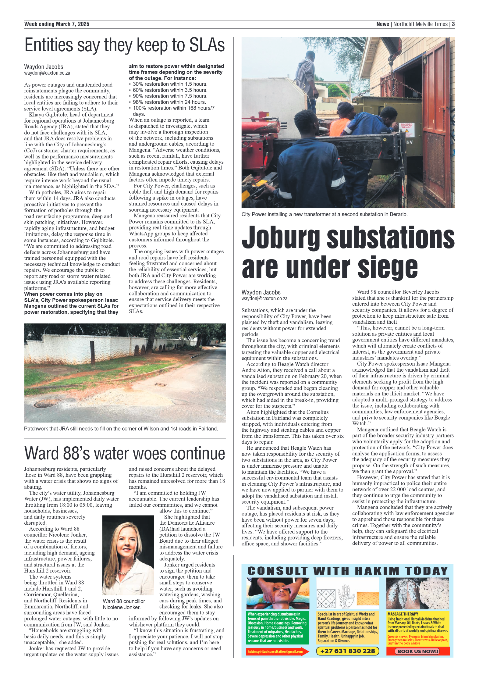 Northcliff Melville Times 7 March 2025 page 3