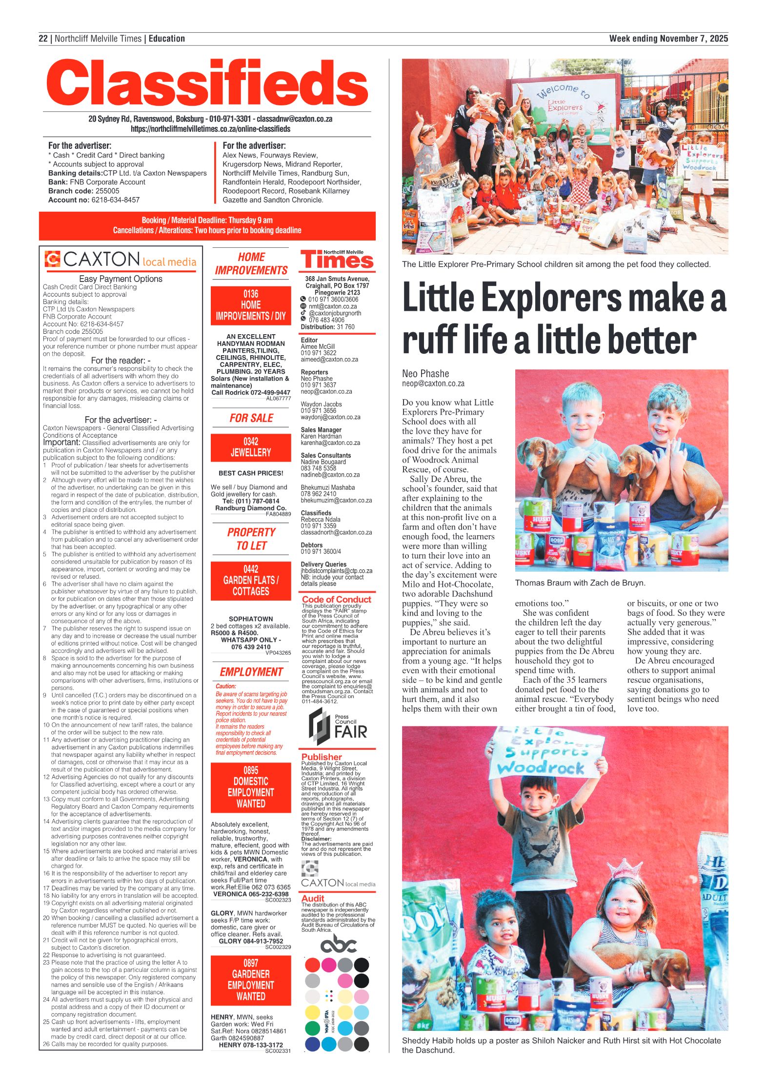 Northcliff Melville Times 7 November 2025 page 22