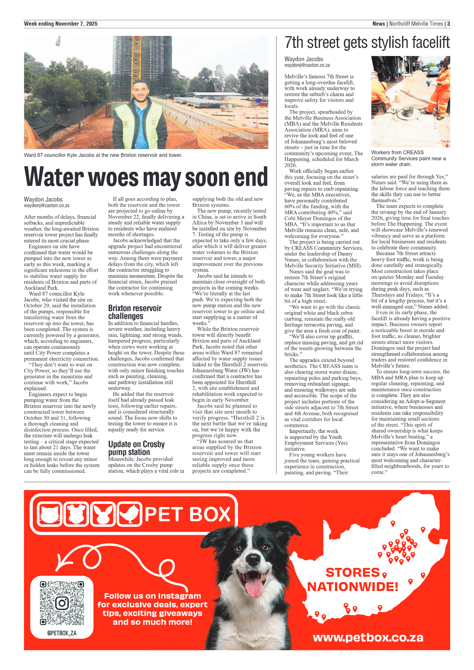 Northcliff Melville Times 7 November 2025 page 3