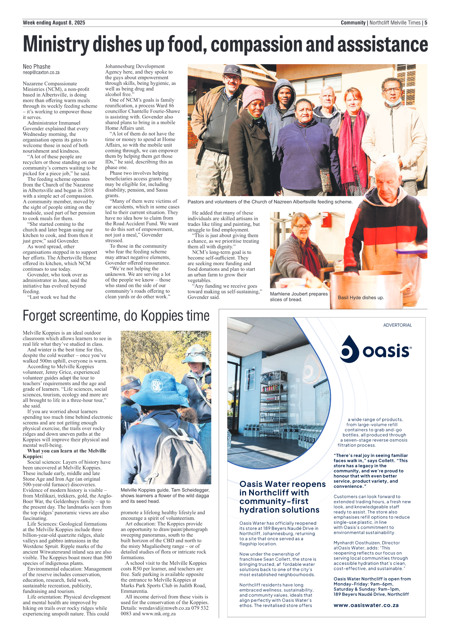 Northcliff Melville Times 8 August 2025 page 5