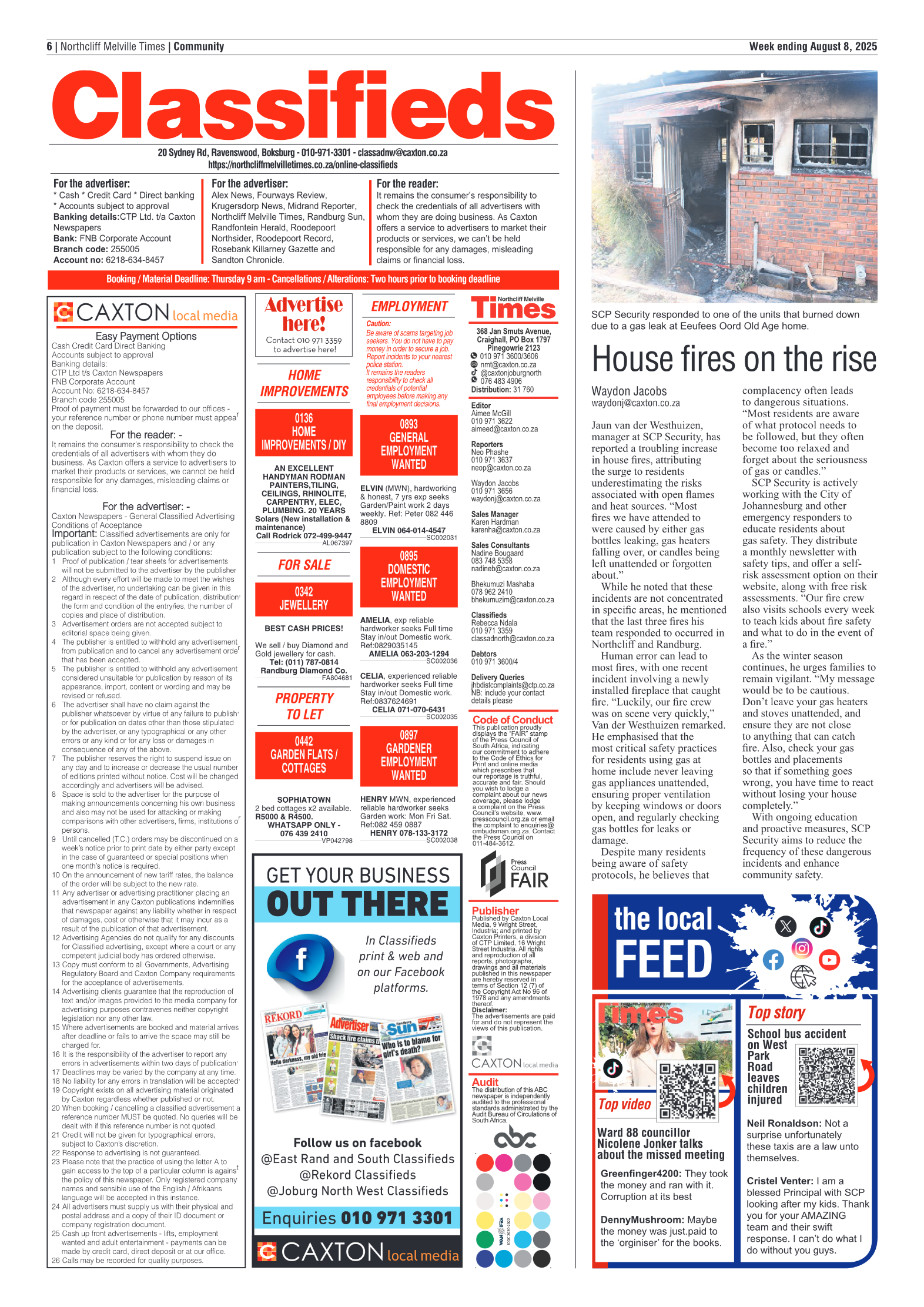 Northcliff Melville Times 8 August 2025 page 6