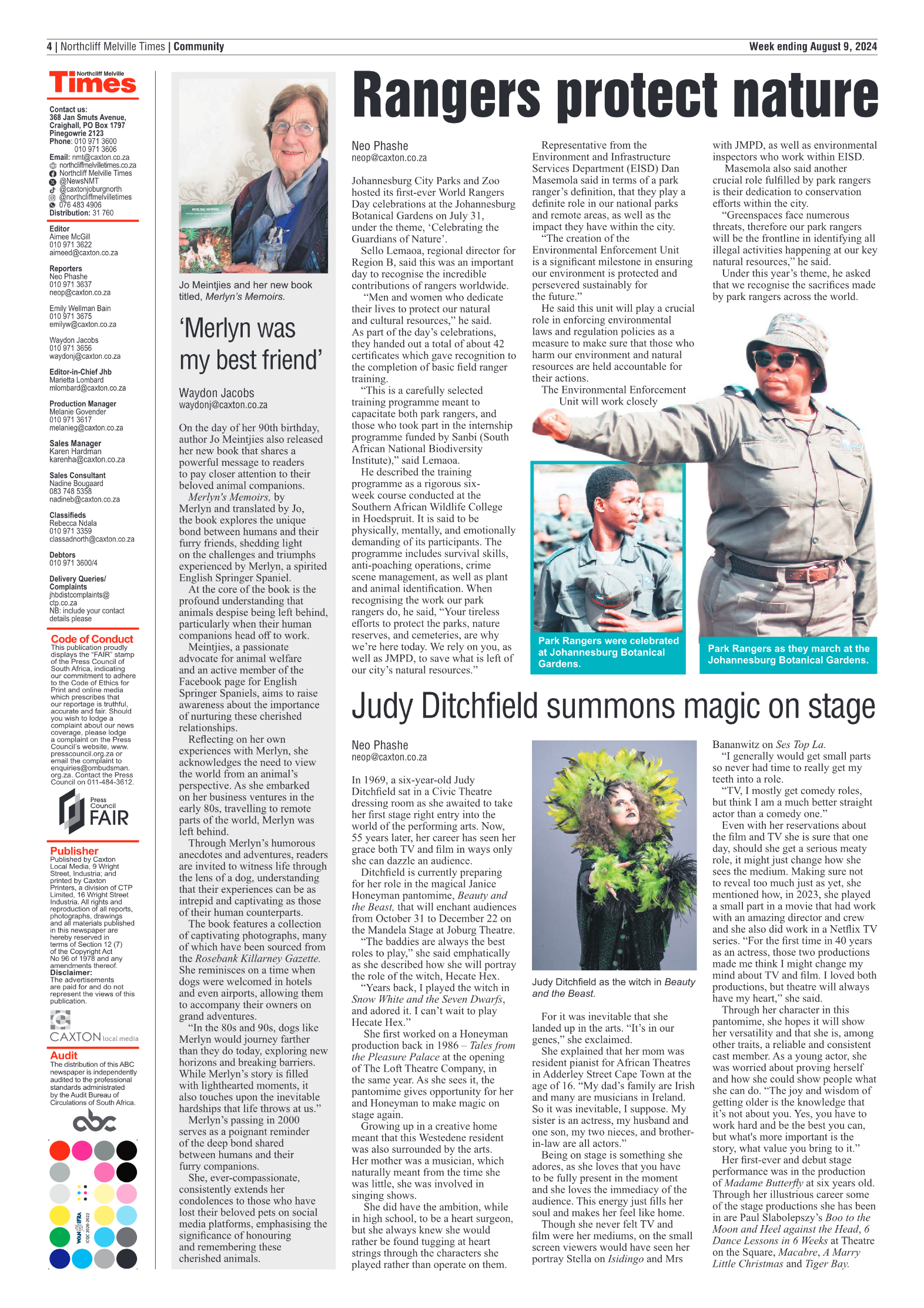 Northcliff Melville Times 9 August 2024 page 4