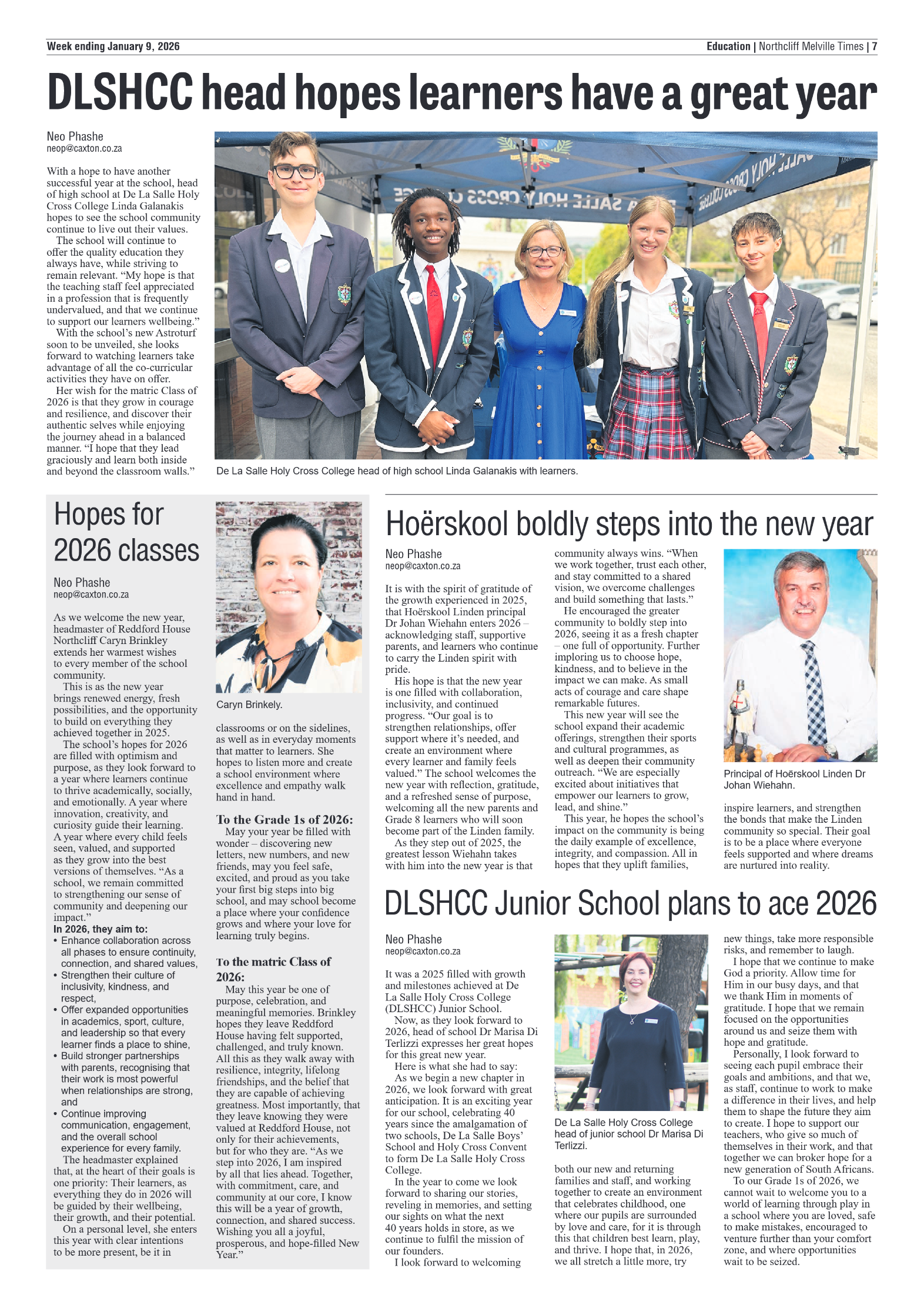 Northcliff Melville Times 9 January 2026 page 7