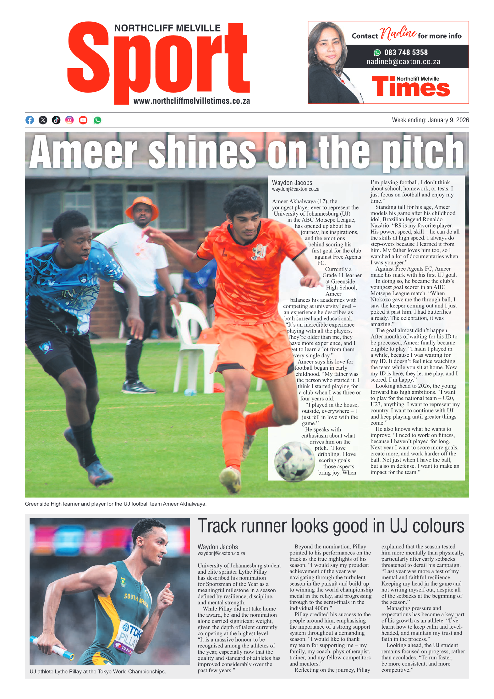 Northcliff Melville Times 9 January 2026 page 8