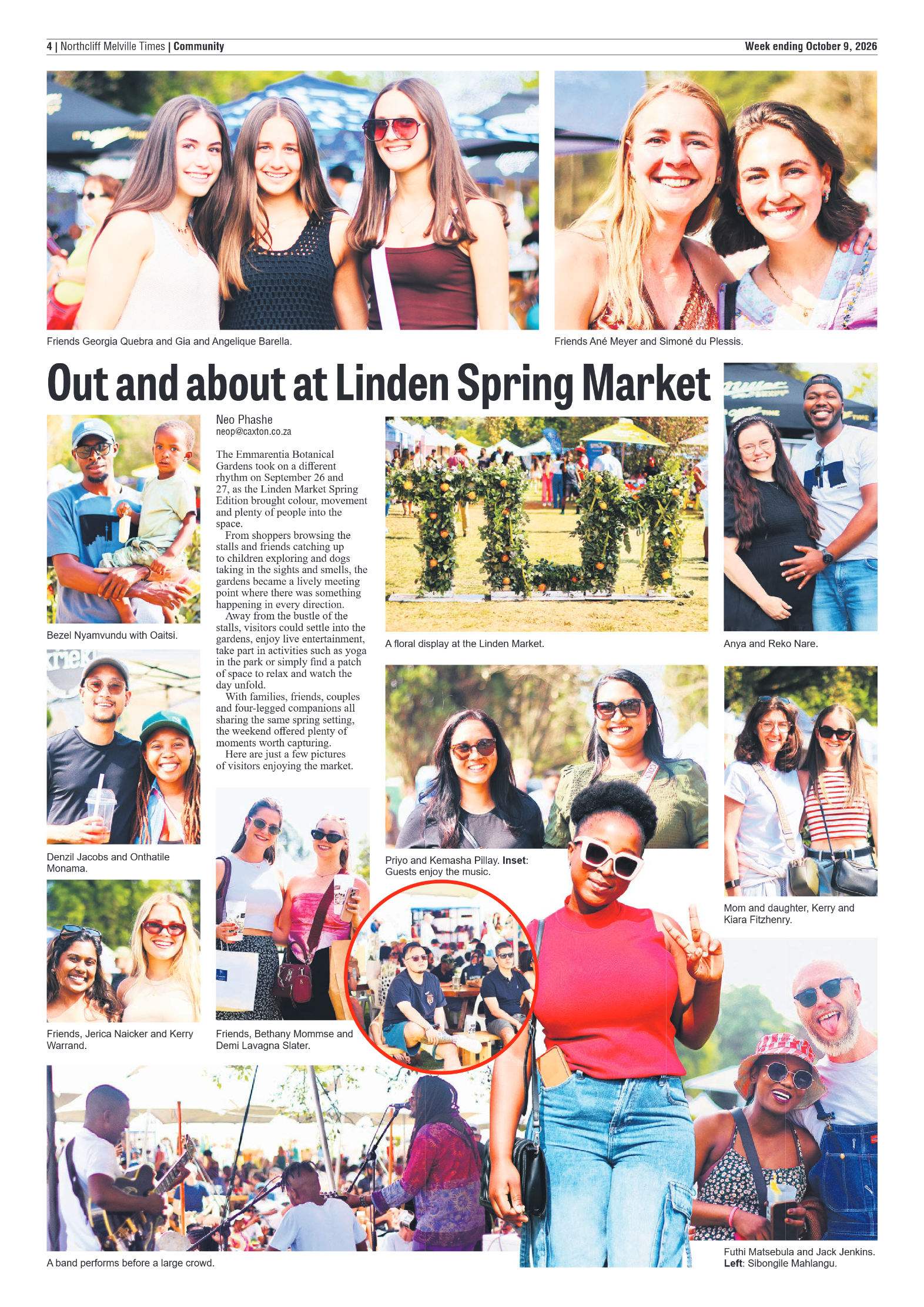 Northcliff Melville Times 9 October 2026 page 6