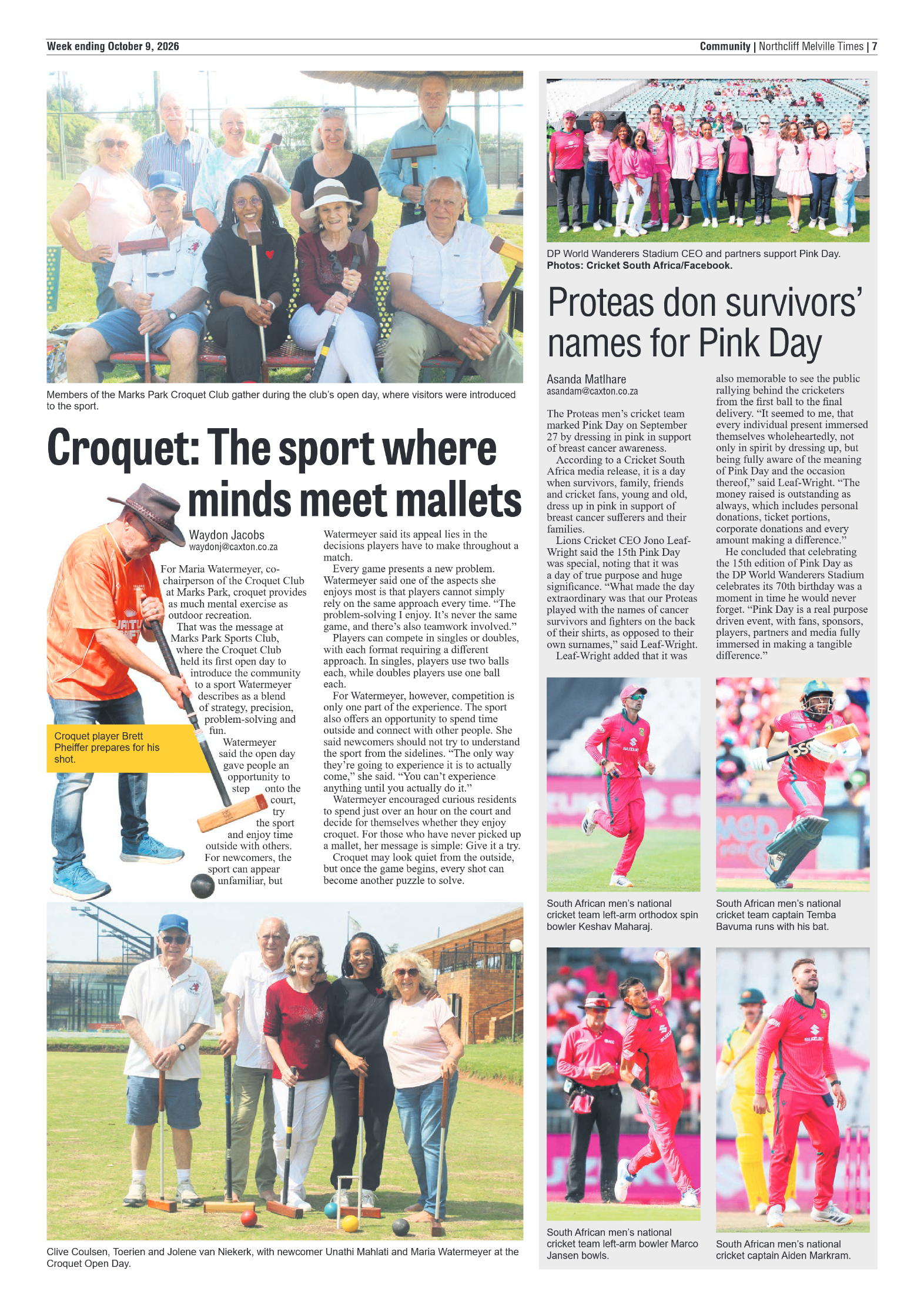 Northcliff Melville Times 9 October 2026 page 9
