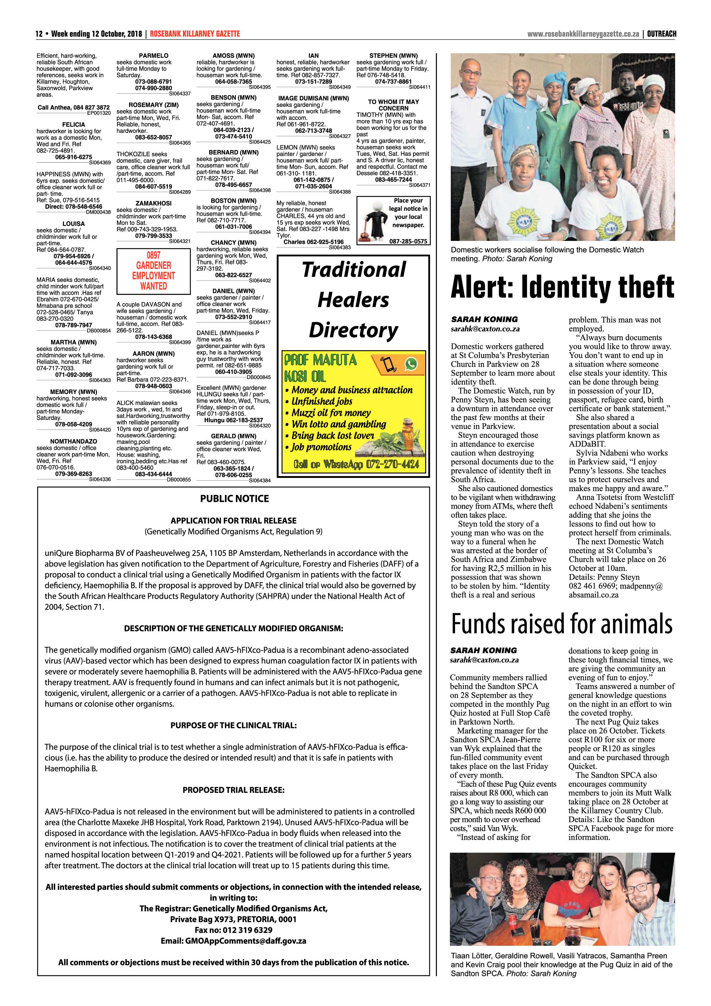 RKG 12 October, 2018 page 12