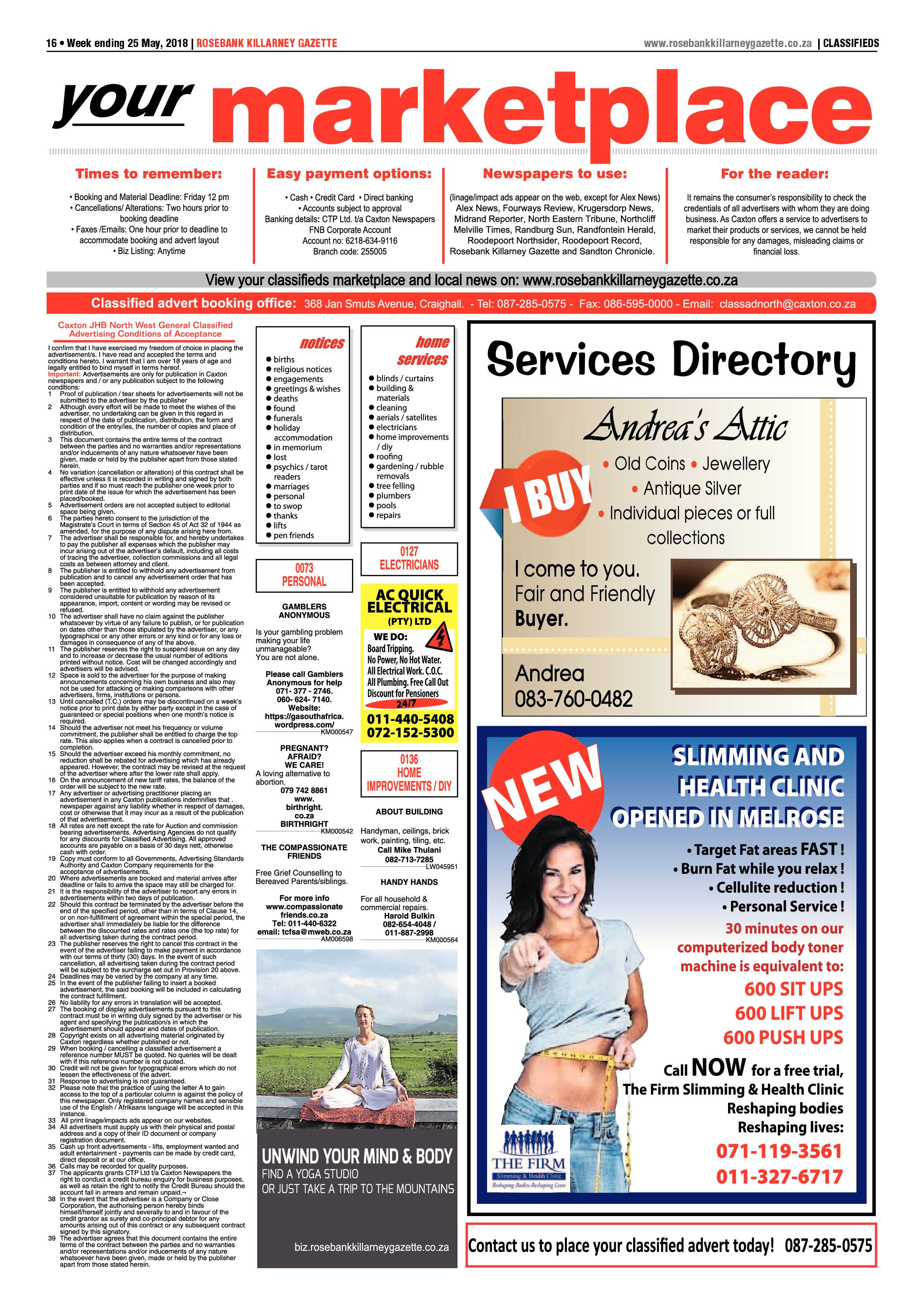 Rosebank Killarney Gazette 25 May 2018 page 16