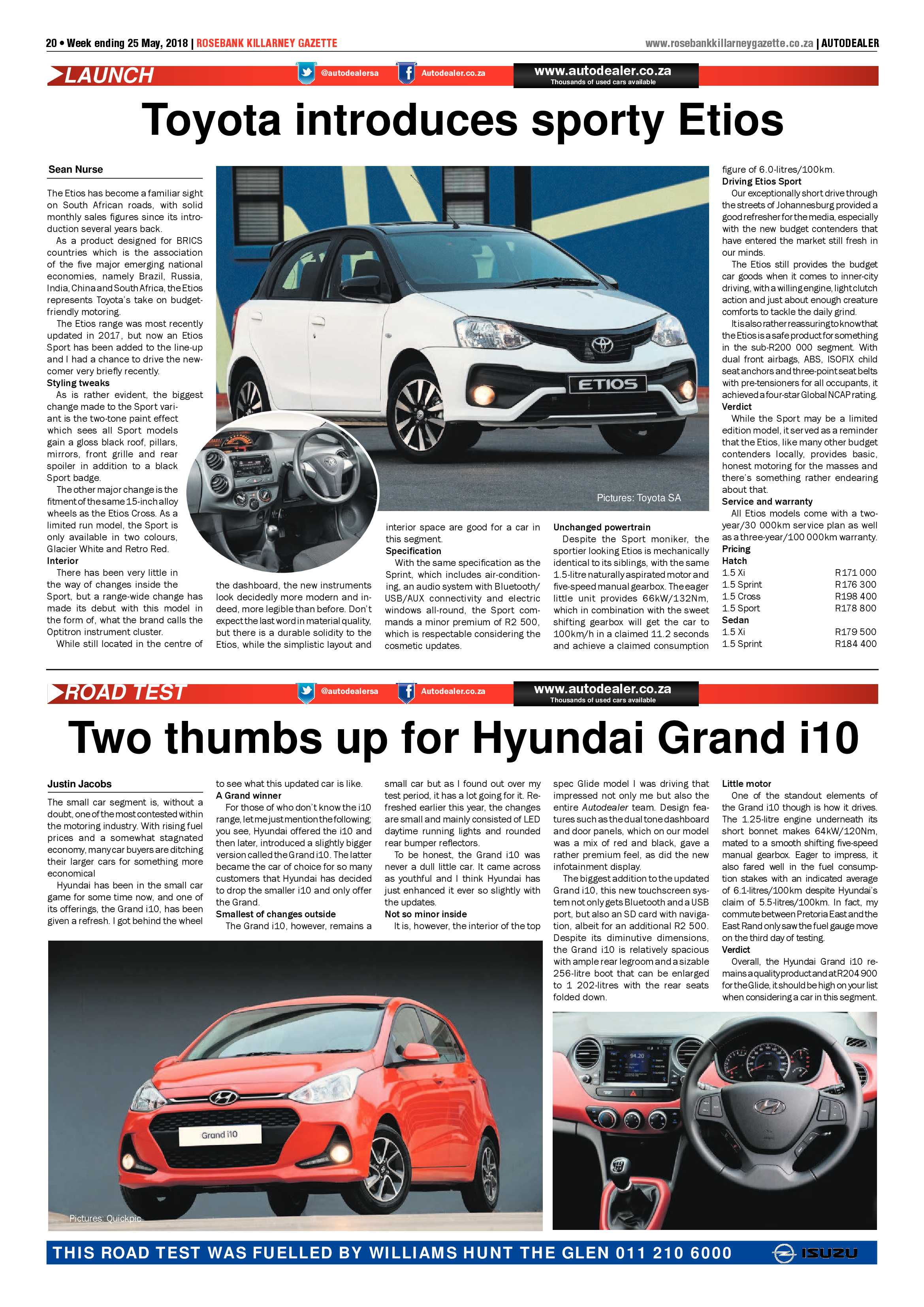 Rosebank Killarney Gazette 25 May 2018 page 20