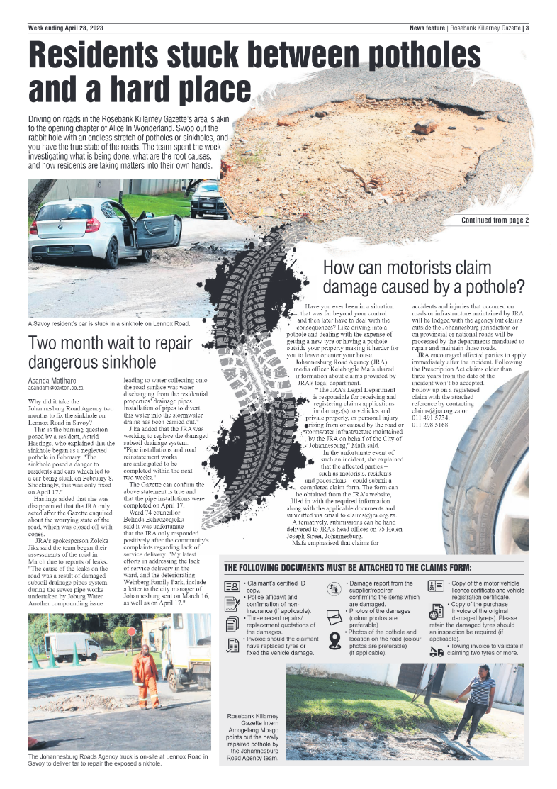 Rosebank Killarney Gazette 28 April 2023 page 3