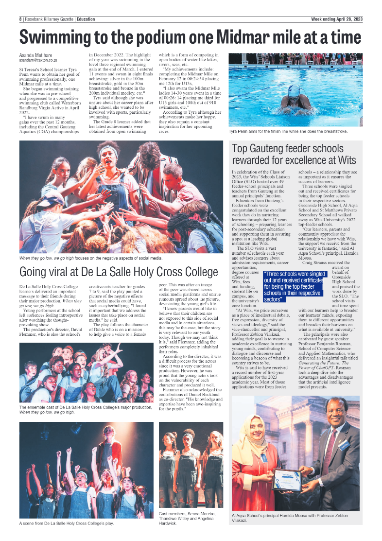 Rosebank Killarney Gazette 28 April 2023 page 8