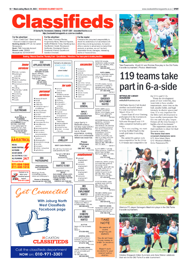 Rosebank Killarney Gazette 24 March 2023 page 10