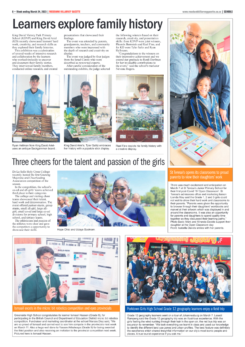 Rosebank Killarney Gazette 24 March 2023 page 8