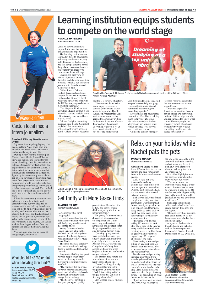 Rosebank Killarney Gazette 24 March 2023 page 9