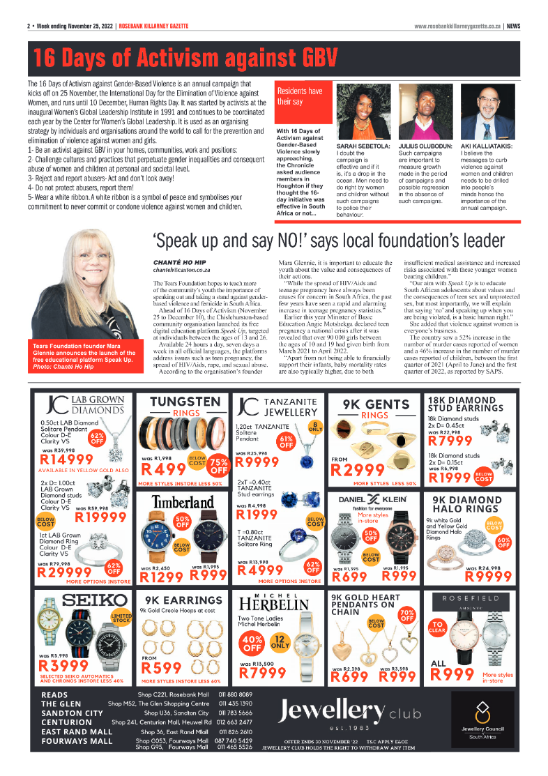 Rosebank Killarney Gazette Nov 25 2022 page 2