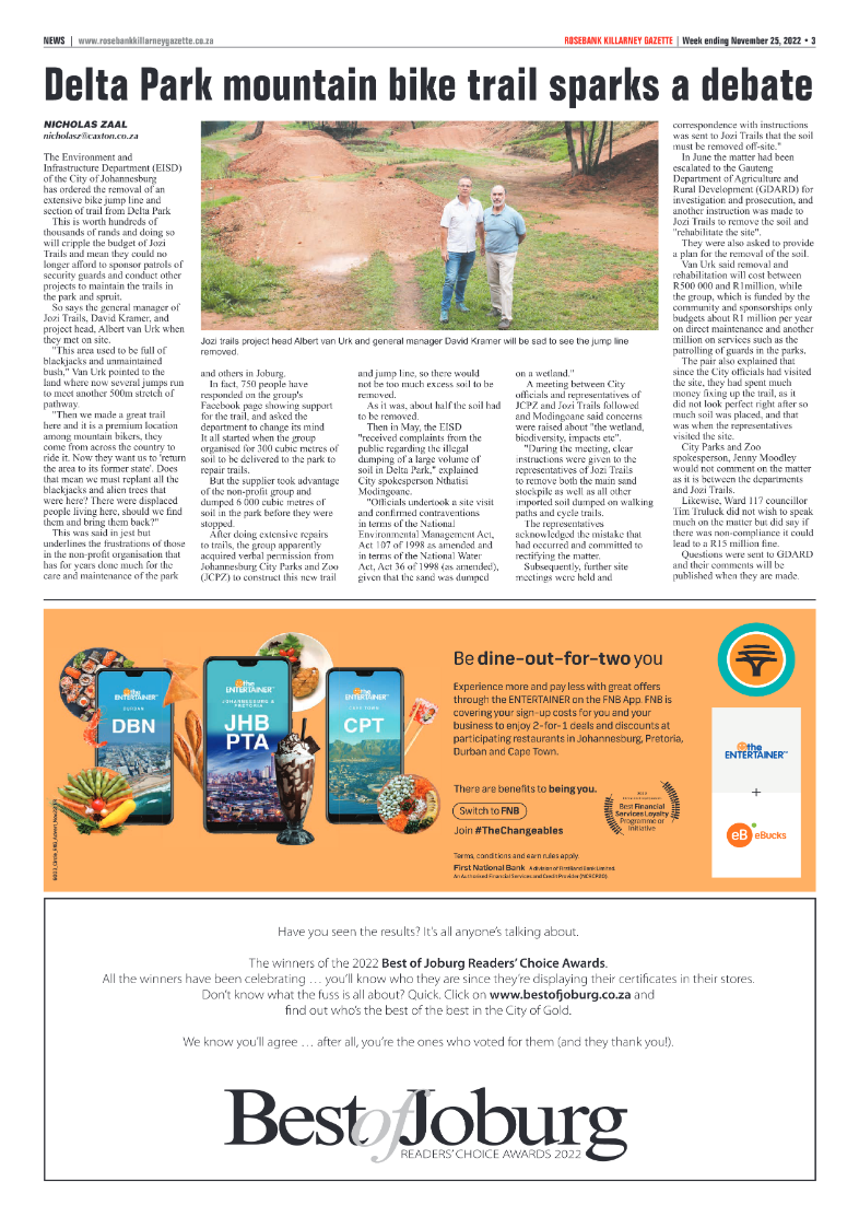 Rosebank Killarney Gazette Nov 25 2022 page 3