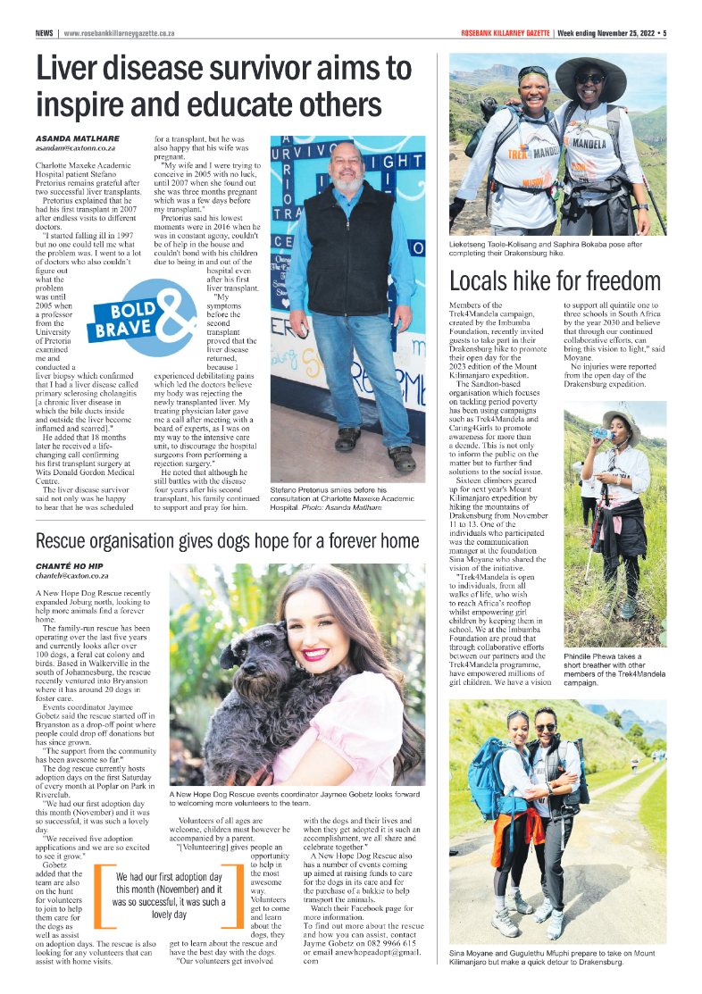 Rosebank Killarney Gazette Nov 25 2022 page 5