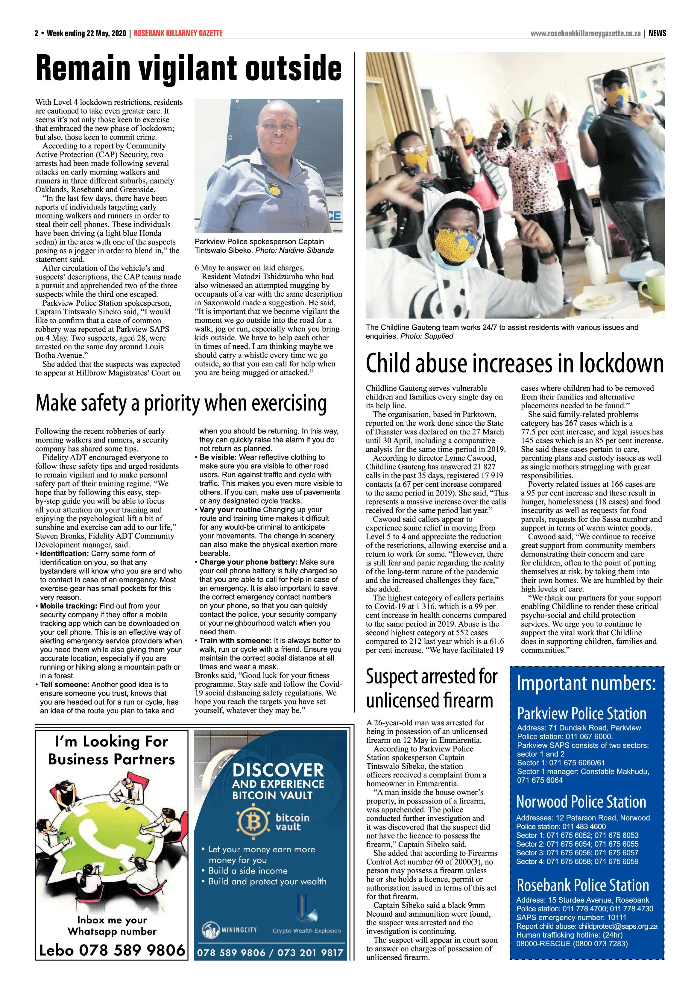 Rosebank Killarney Gazette 22 May 2020 page 2