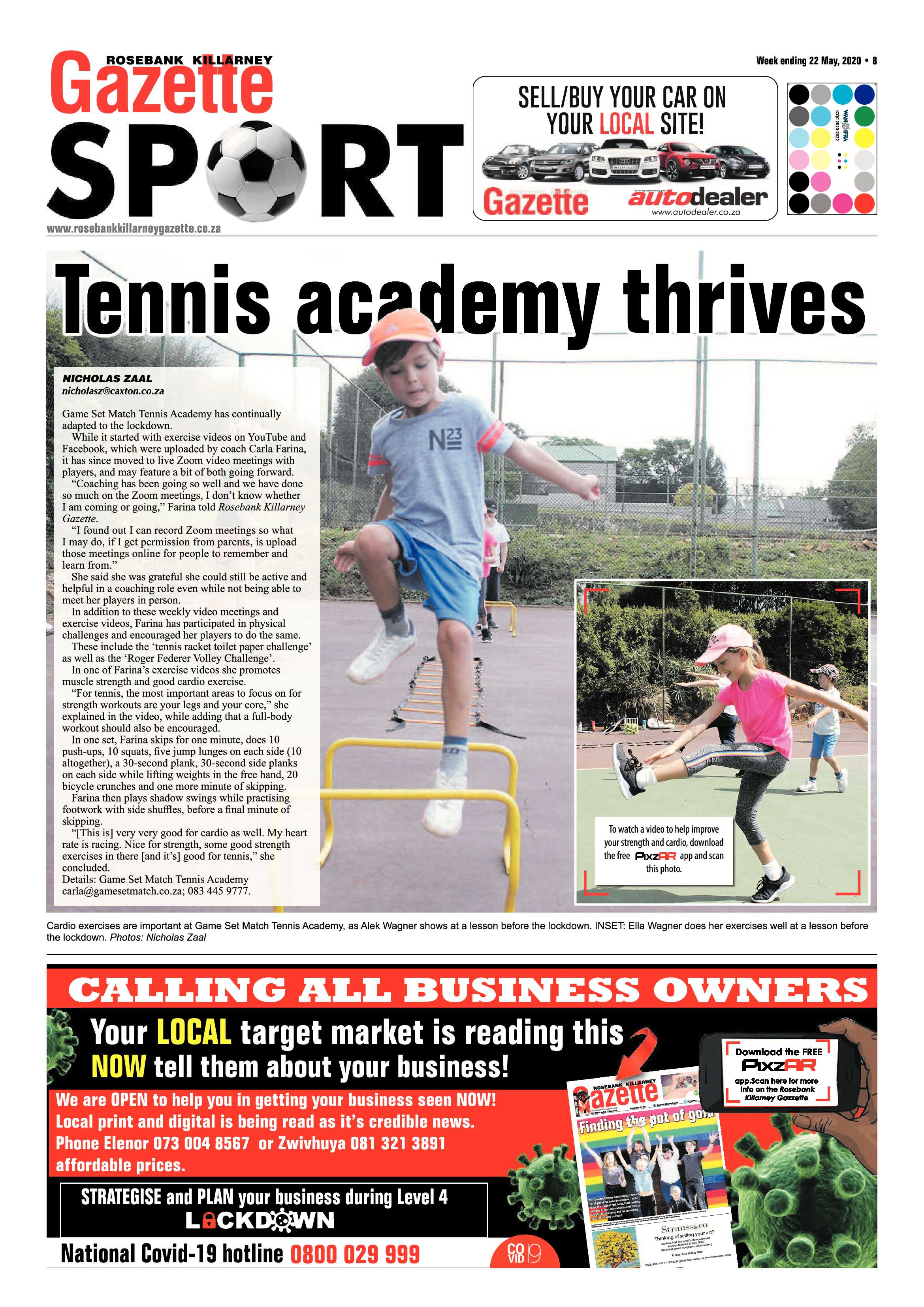 Rosebank Killarney Gazette 22 May 2020 page 8
