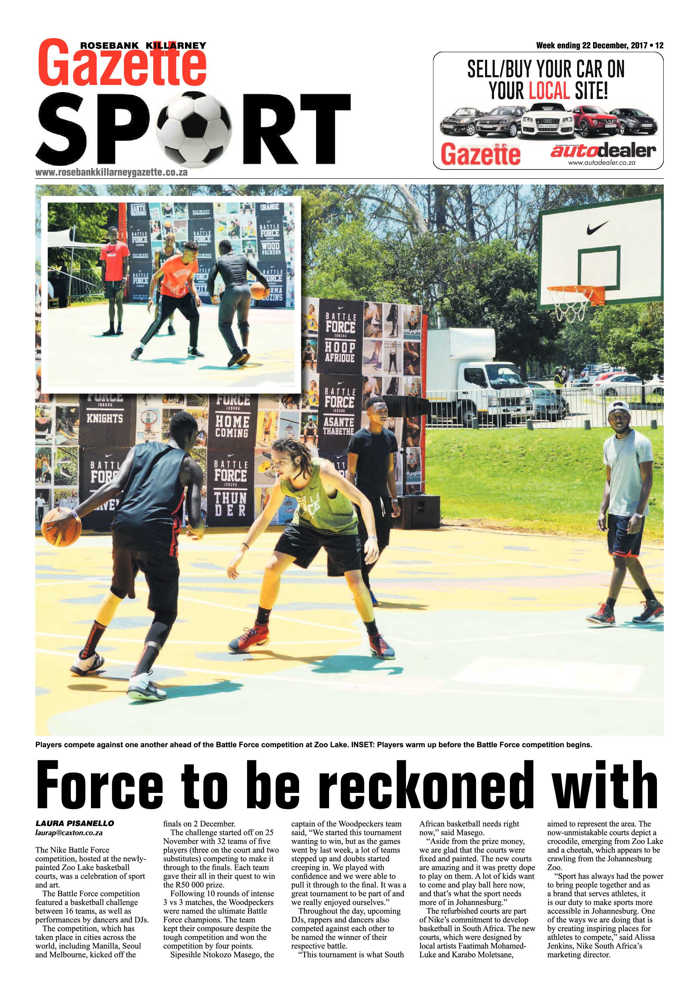 Rosebank Killarney Gazette 22 December, 2017 page 12
