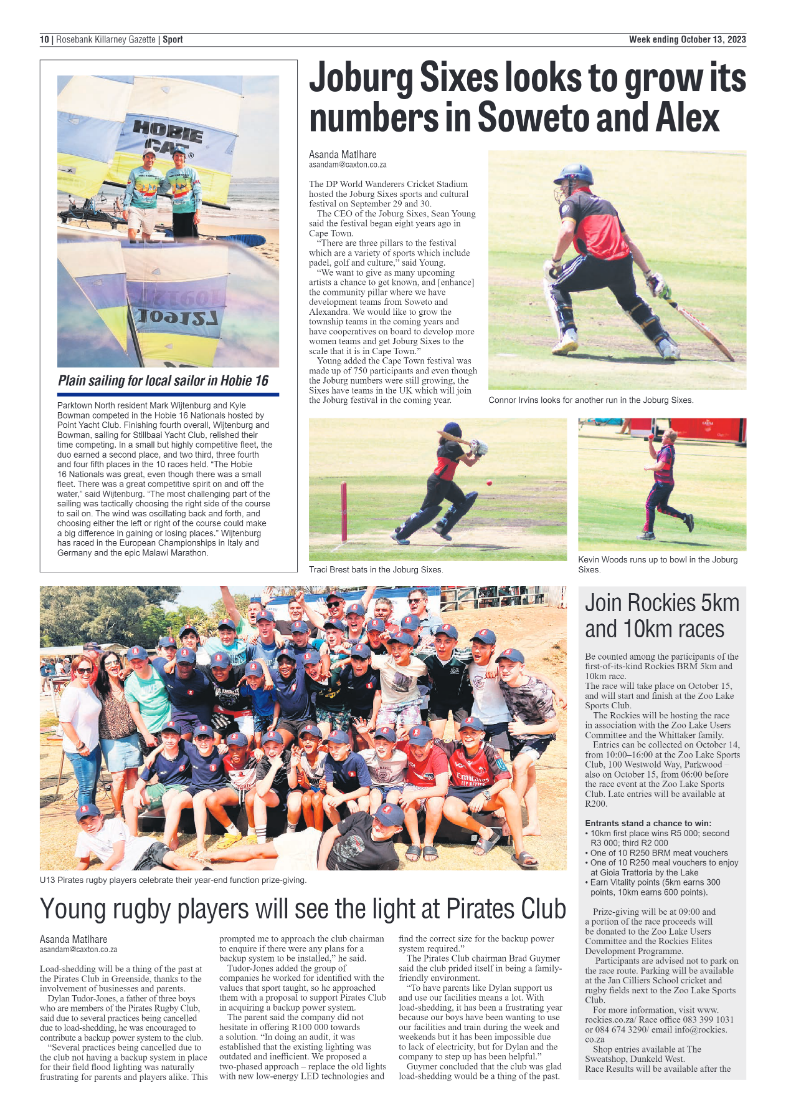 Rosebank Killarney Gazette 13 October 2023 page 10
