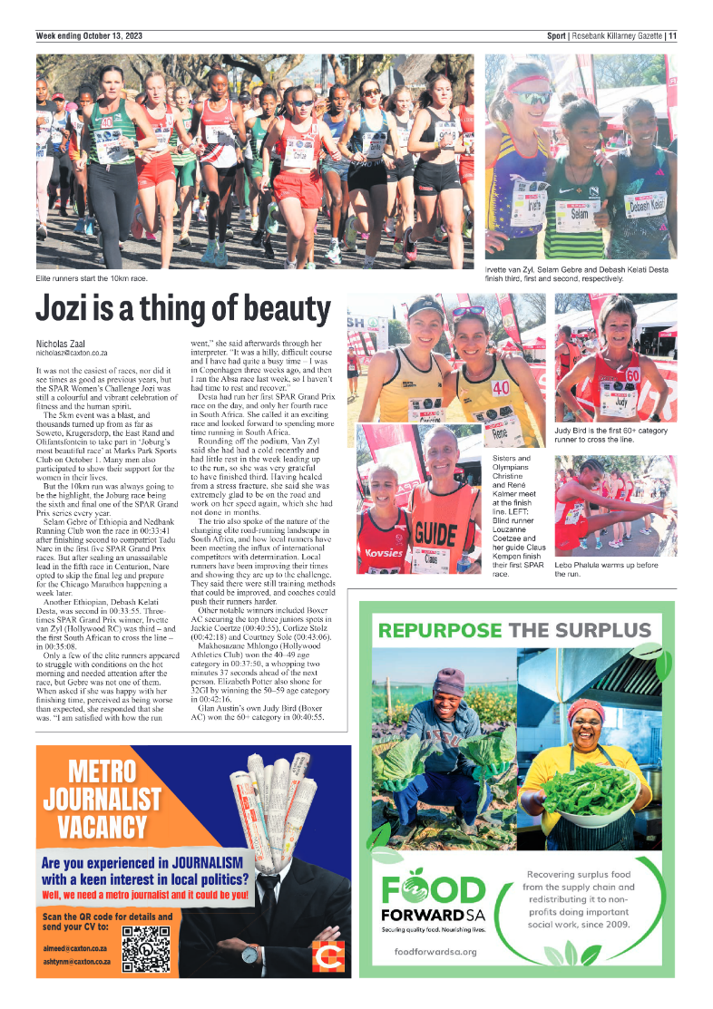 Rosebank Killarney Gazette 13 October 2023 page 11