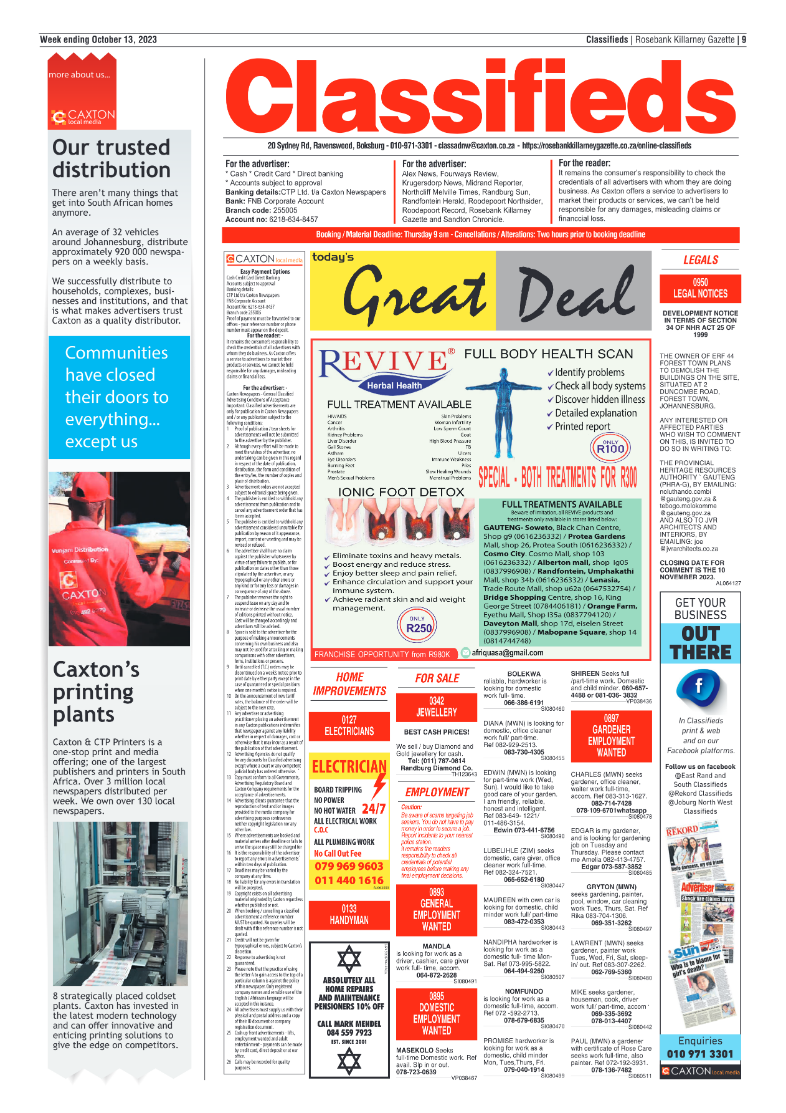 Rosebank Killarney Gazette 13 October 2023 page 9