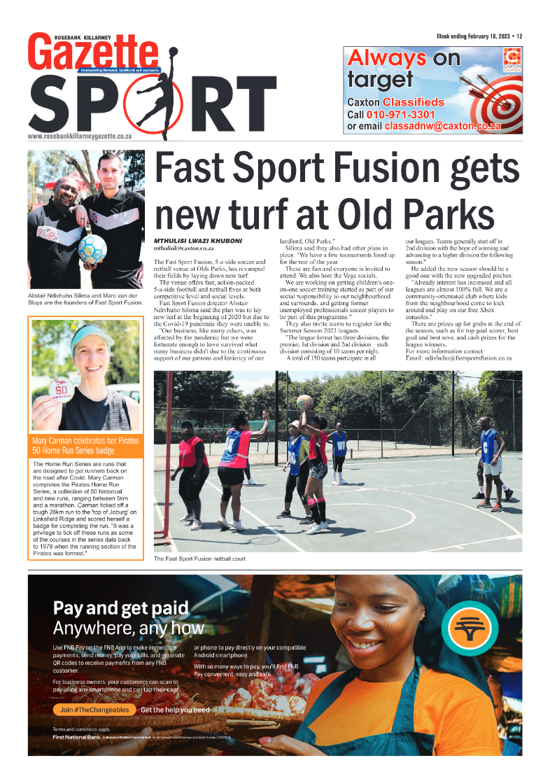 Rosebank KIllarney Gazette 10 Feb 2023 page 12