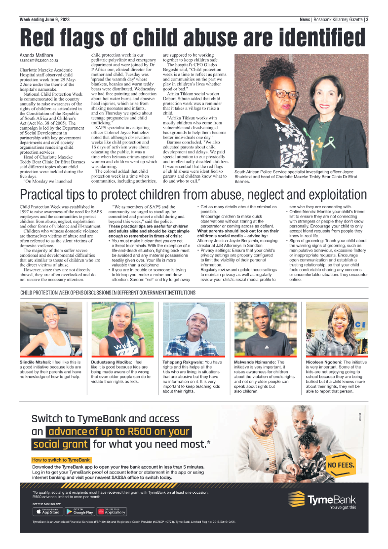 Rosebank KIllarney Gazette 9 June 2023 page 3