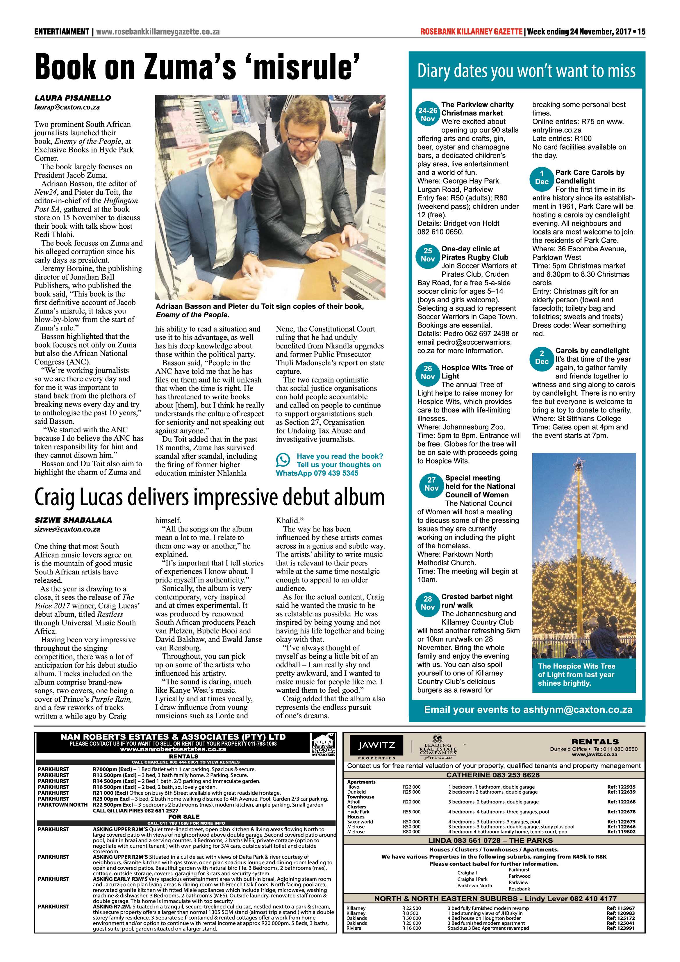 Rosebank Killareny Gazette 24 November, 2017 page 15