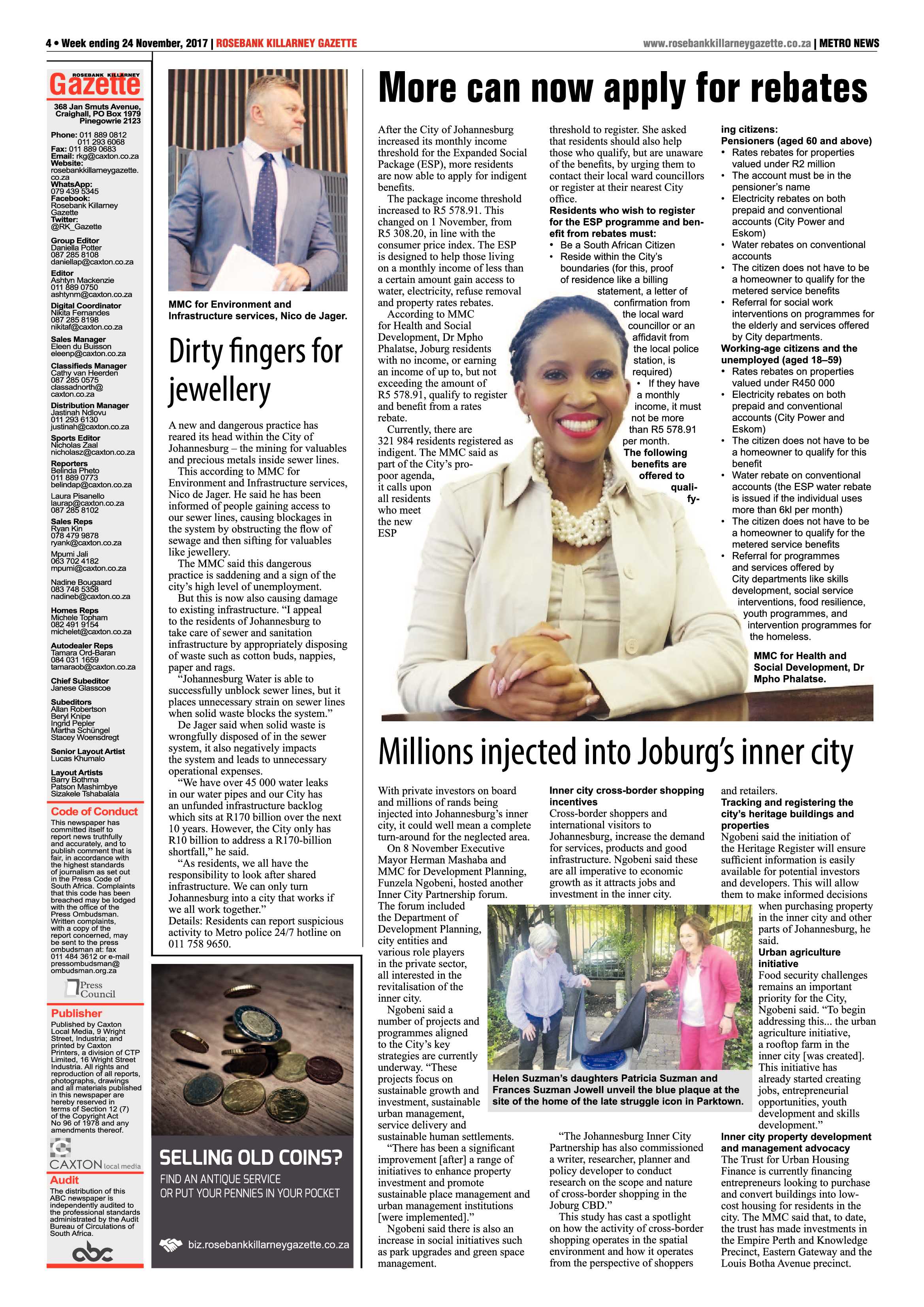 Rosebank Killareny Gazette 24 November, 2017 page 4