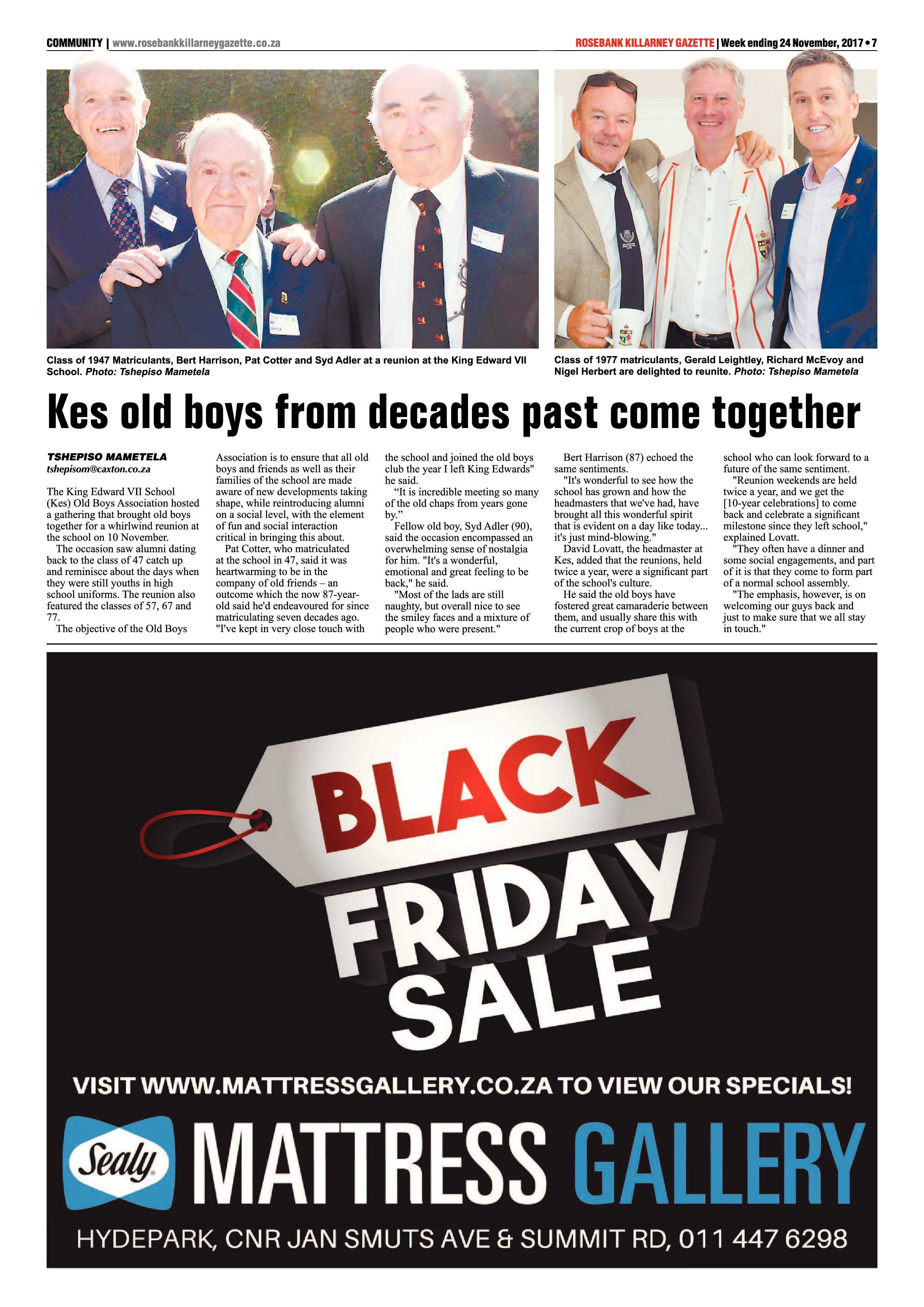Rosebank Killareny Gazette 24 November, 2017 page 7