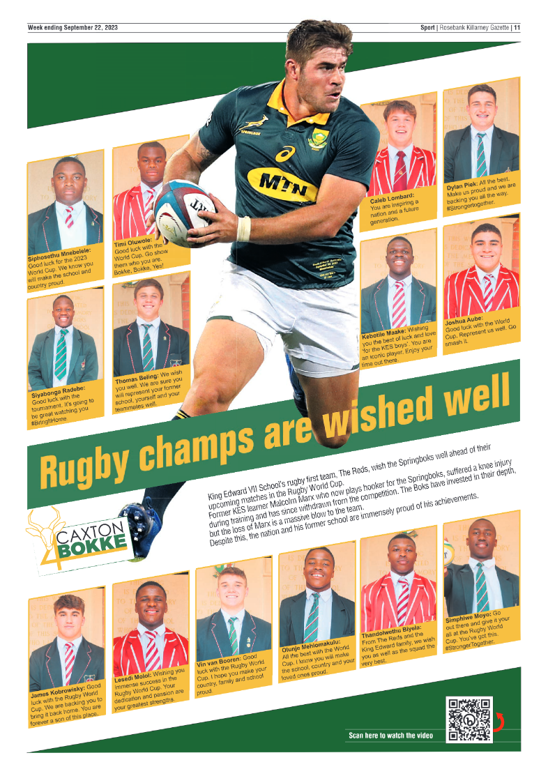 Rosebank Killarney Gazette 22 September 2023 page 11