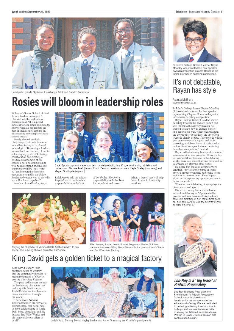 Rosebank Killarney Gazette 22 September 2023 page 7