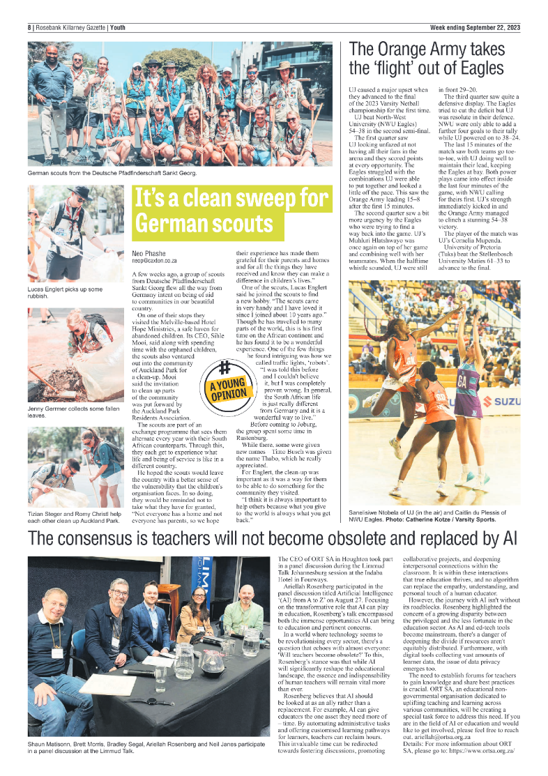 Rosebank Killarney Gazette 22 September 2023 page 8