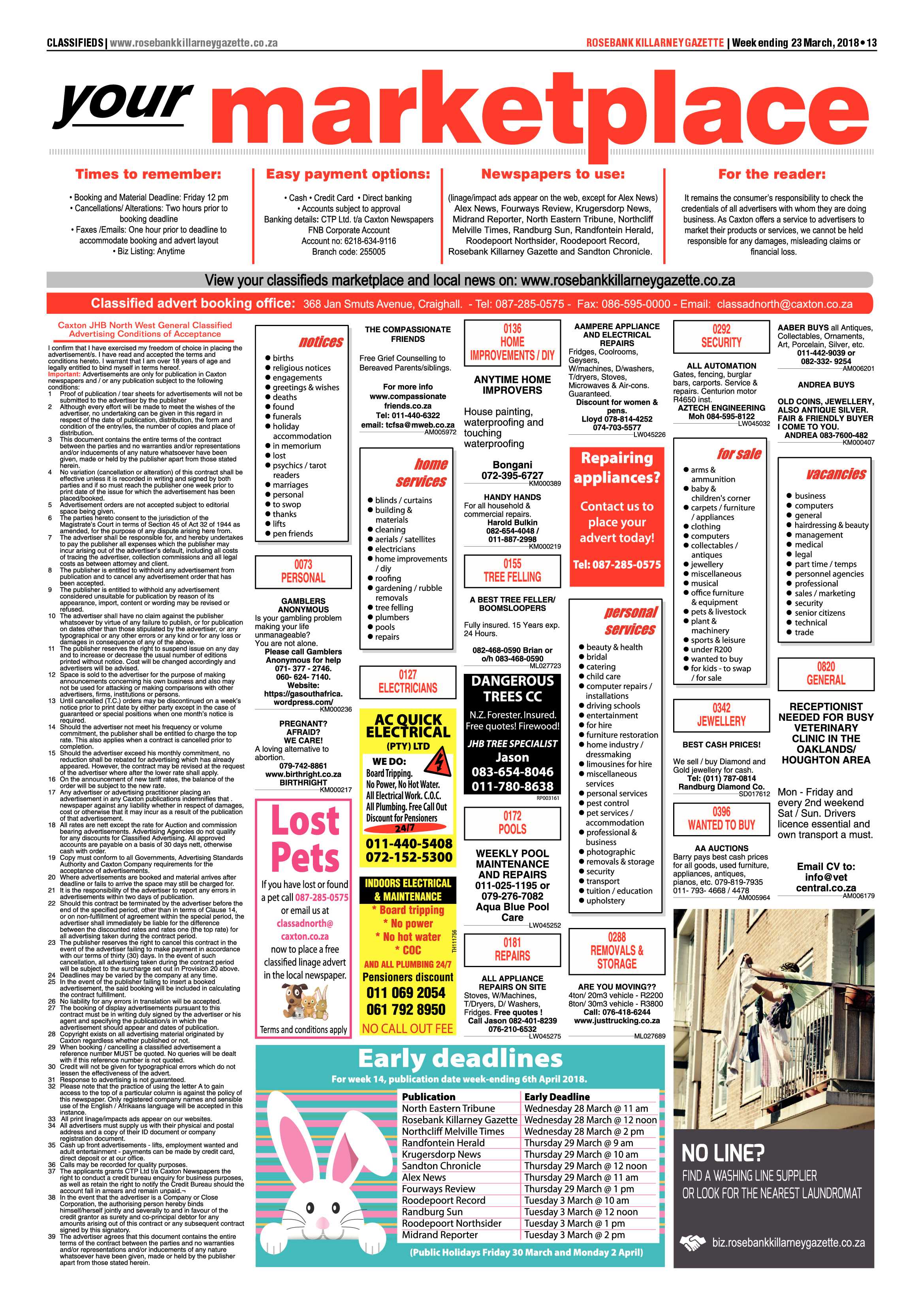 Rosebank Killarney Gazette 23 March 2018 page 14