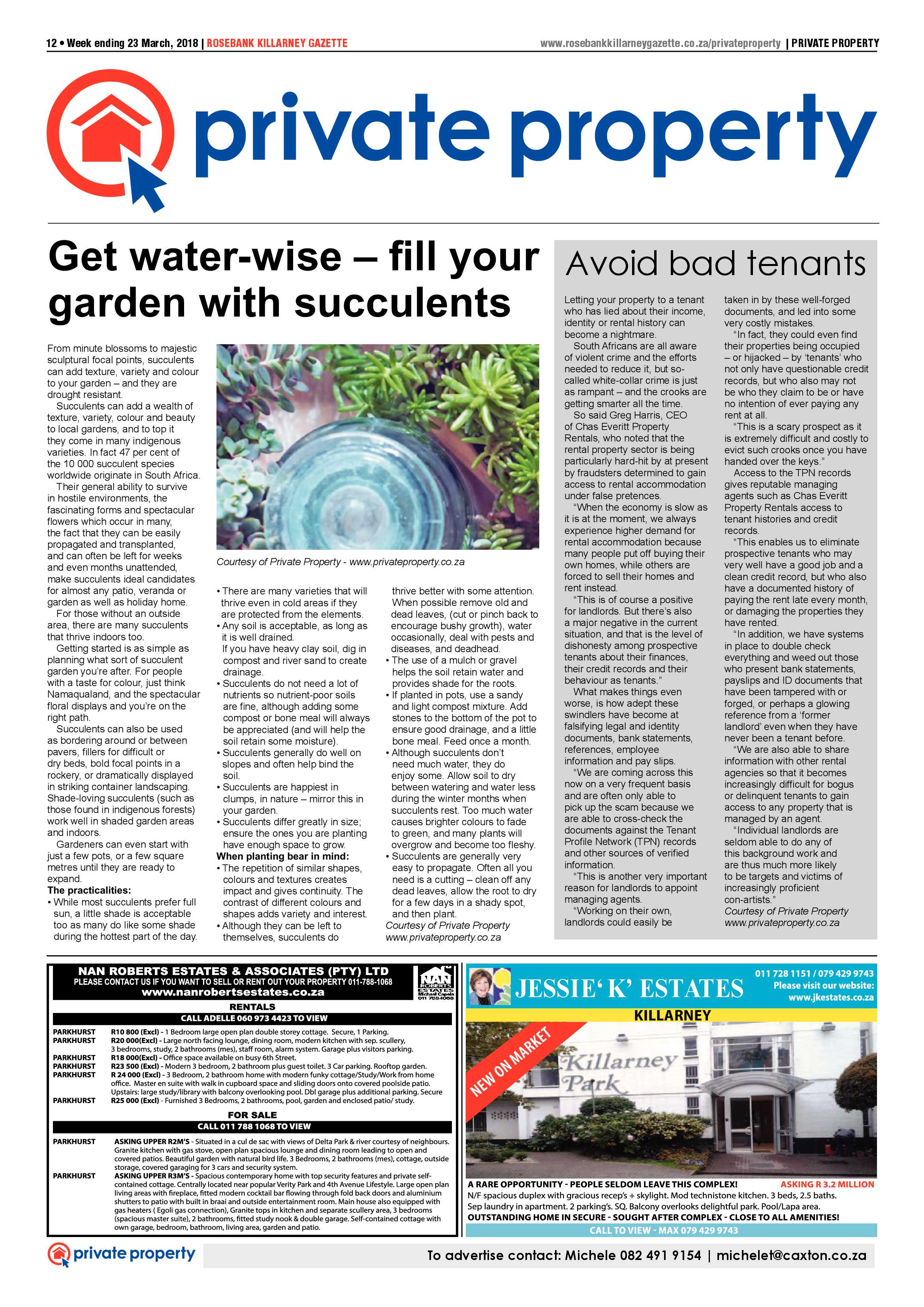Rosebank Killarney Gazette 23 March 2018 page 28
