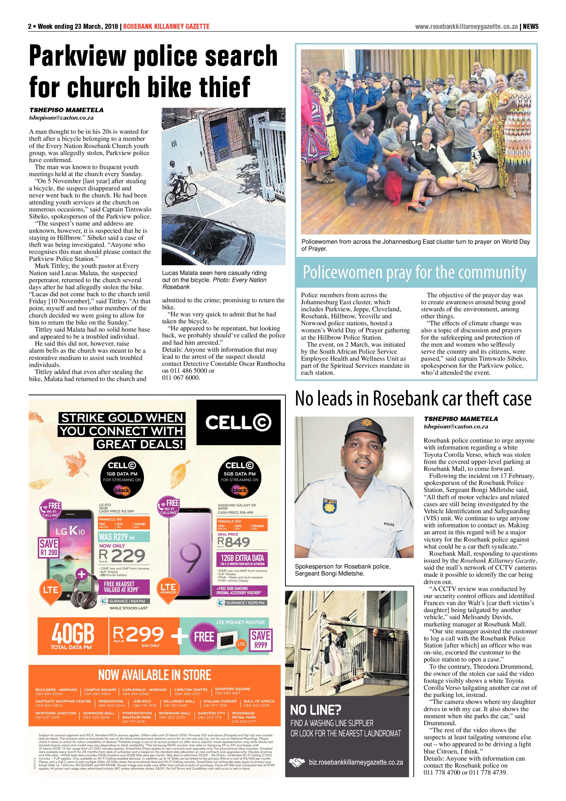 Rosebank Killarney Gazette 23 March 2018 page 3