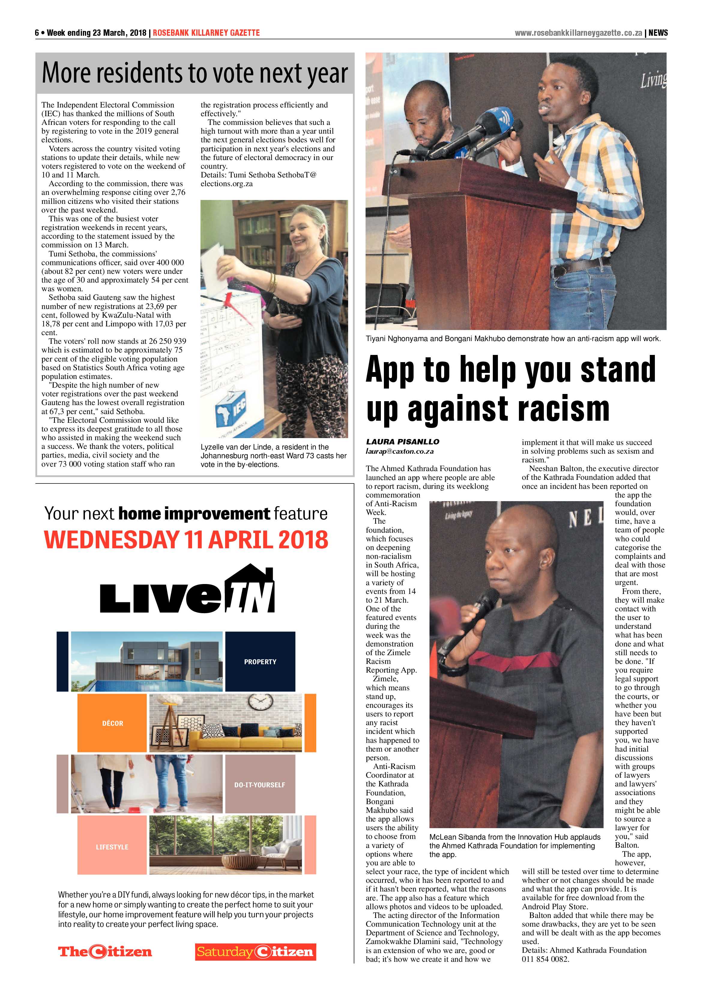 Rosebank Killarney Gazette 23 March 2018 page 7