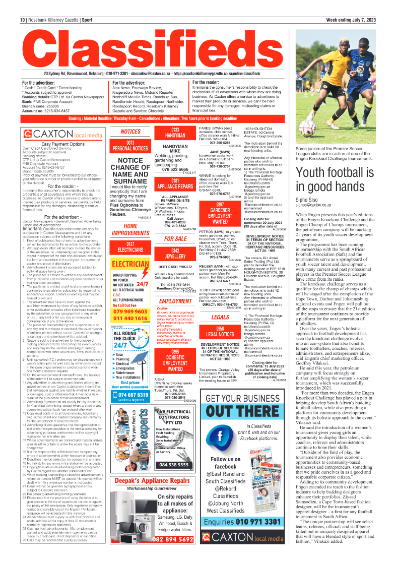 Rosebank Killarney Gazette 7 July 2023 page 10
