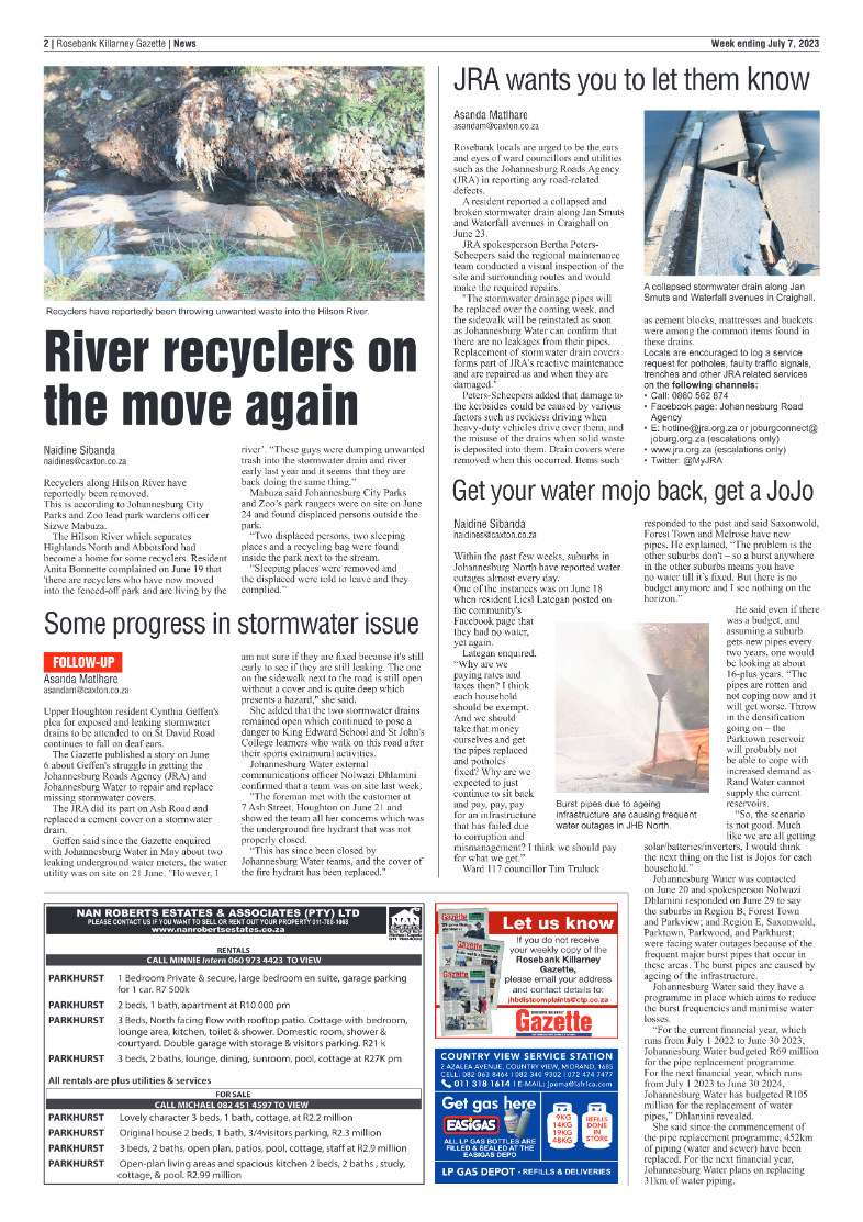 Rosebank Killarney Gazette 7 July 2023 page 2