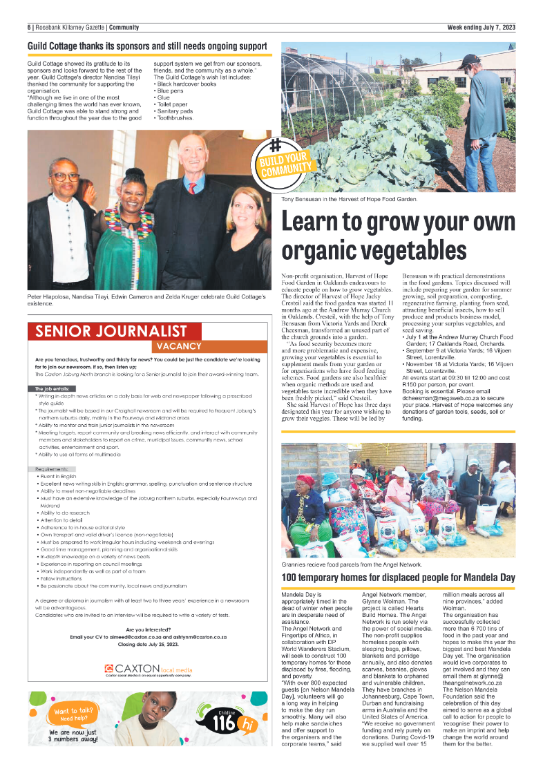 Rosebank Killarney Gazette 7 July 2023 page 6
