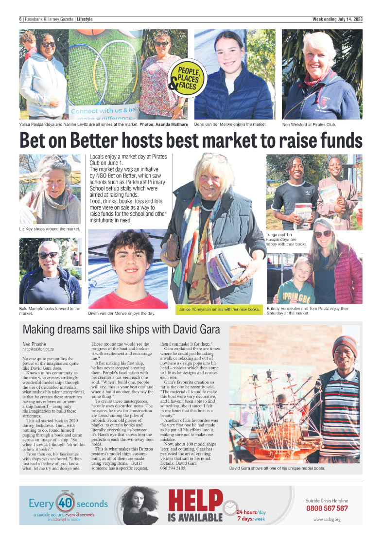 Rosebank Killarney Gazette 14 July 2023 page 6